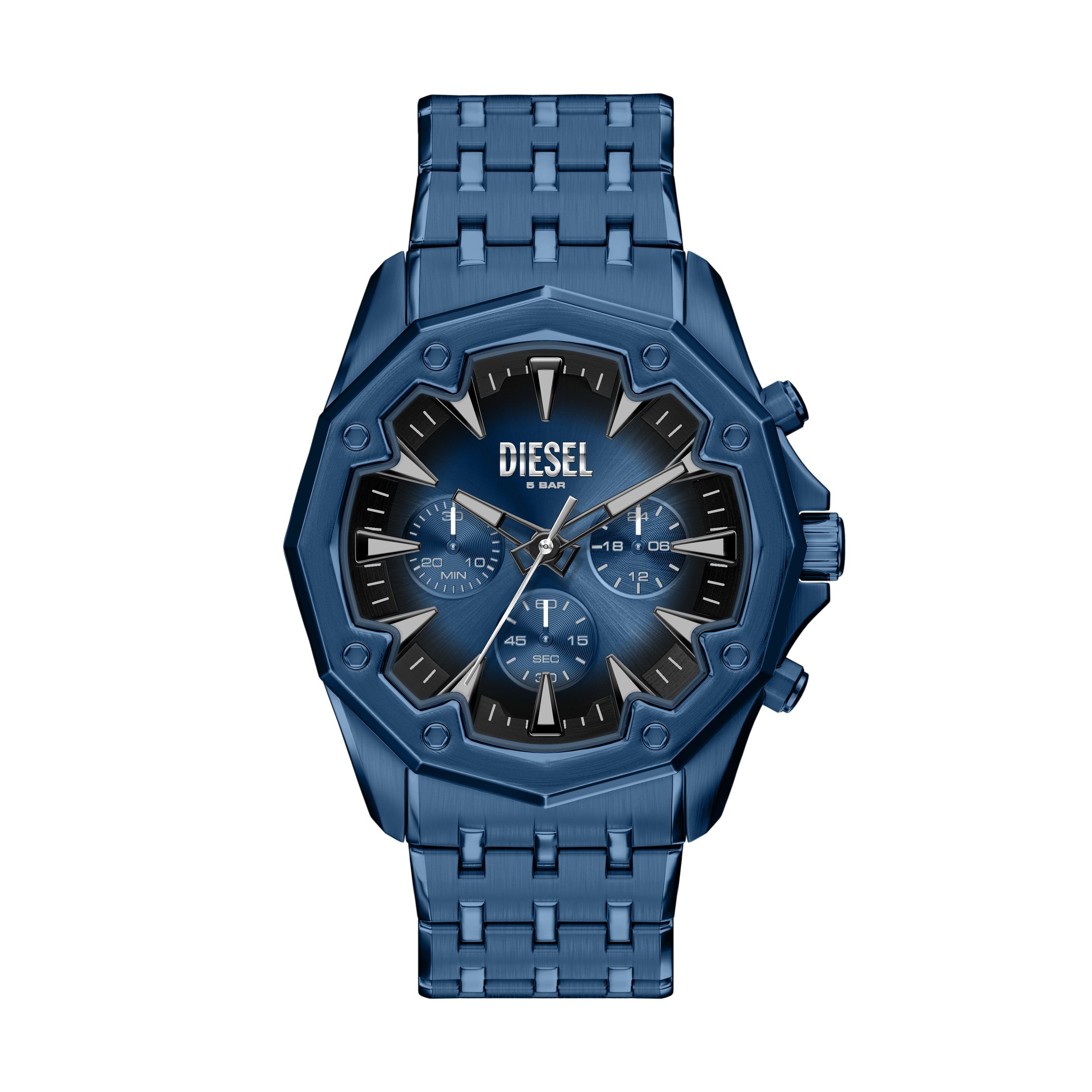 Diesel Chronograph STINGER DZ4705, Quarzuhr, Armbanduhr, Herrenuhr, Edelstahlarmband, analog