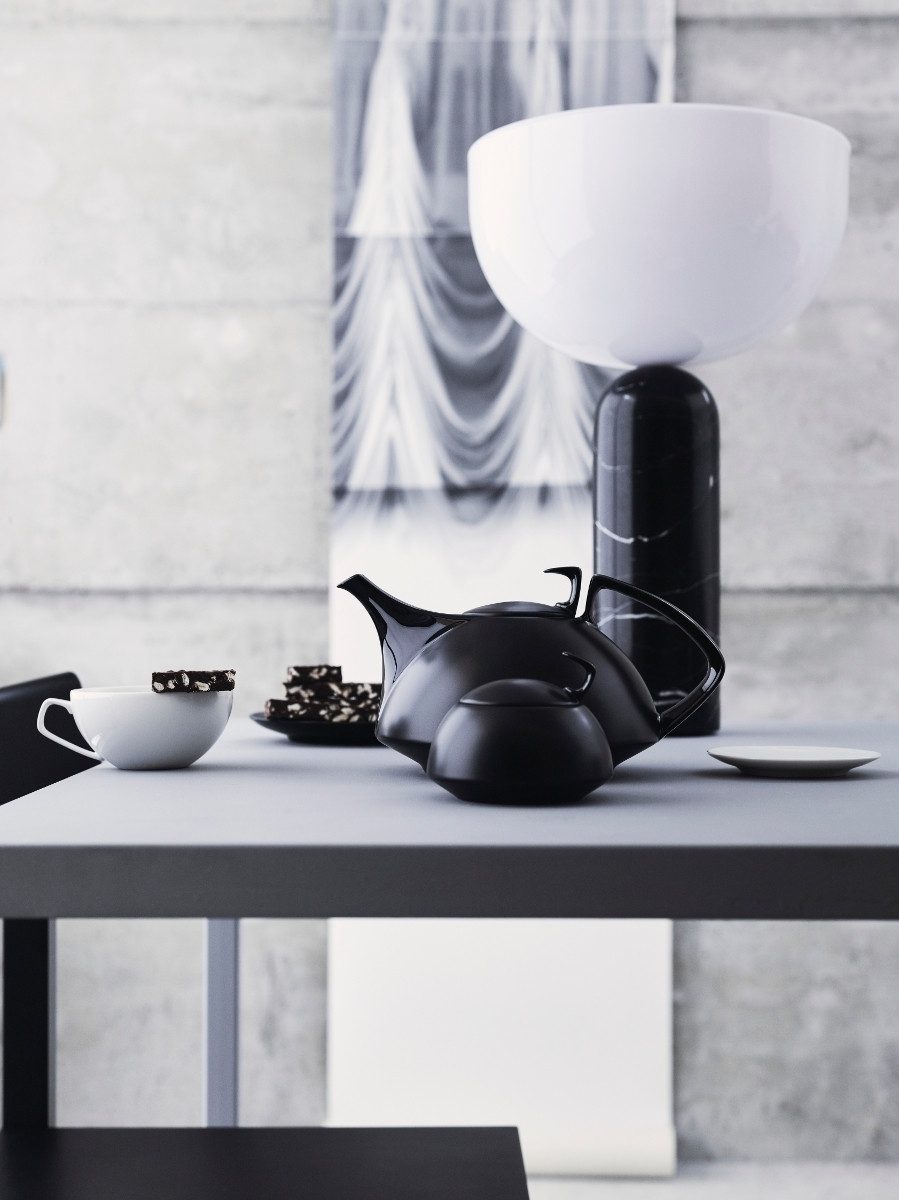 Rosenthal Teekanne TAC Gropius Black Teekanne 6 P. Deckel, Deckel