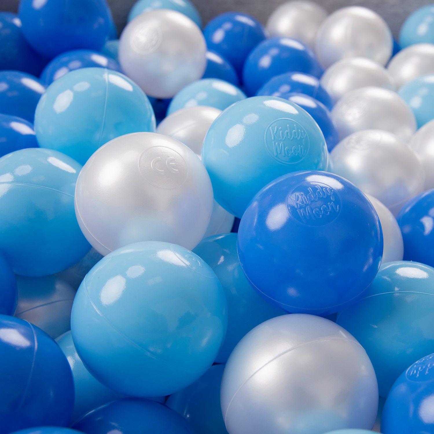 KiddyMoon Bällebad-Bälle ZK6 (Baby Plastikbälle Spielbälle, 200-St), Made in Europe