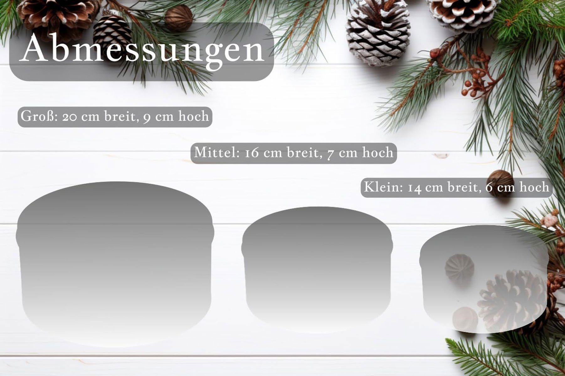 BOLTZE GRUPPE Keksdose CasaJame 3er Set Keksdose Plätzchendose Weihnachten Wichtel grau V15 – Bild 3 von 5