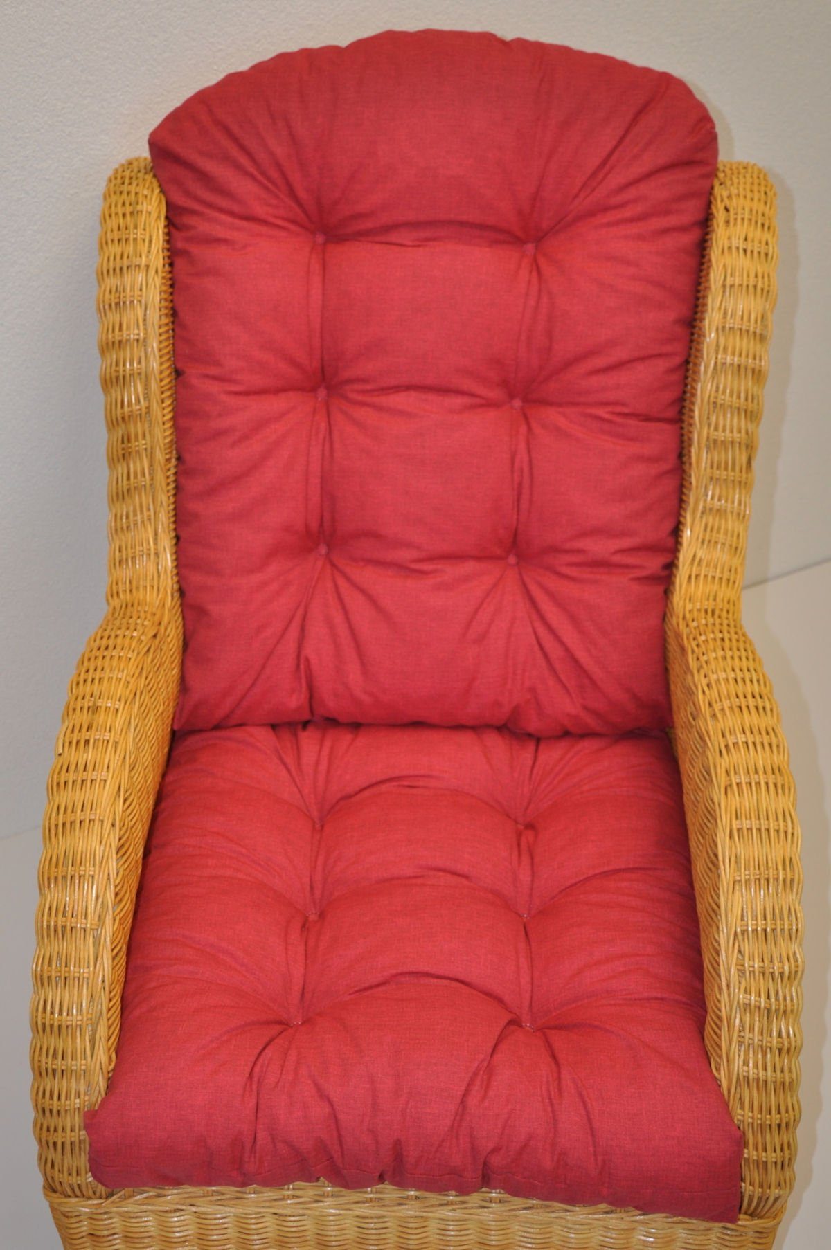 Rattani Sesselauflage Polster Kissen für Rattan Ohrensessel / Rattansessel, günstig online kaufen