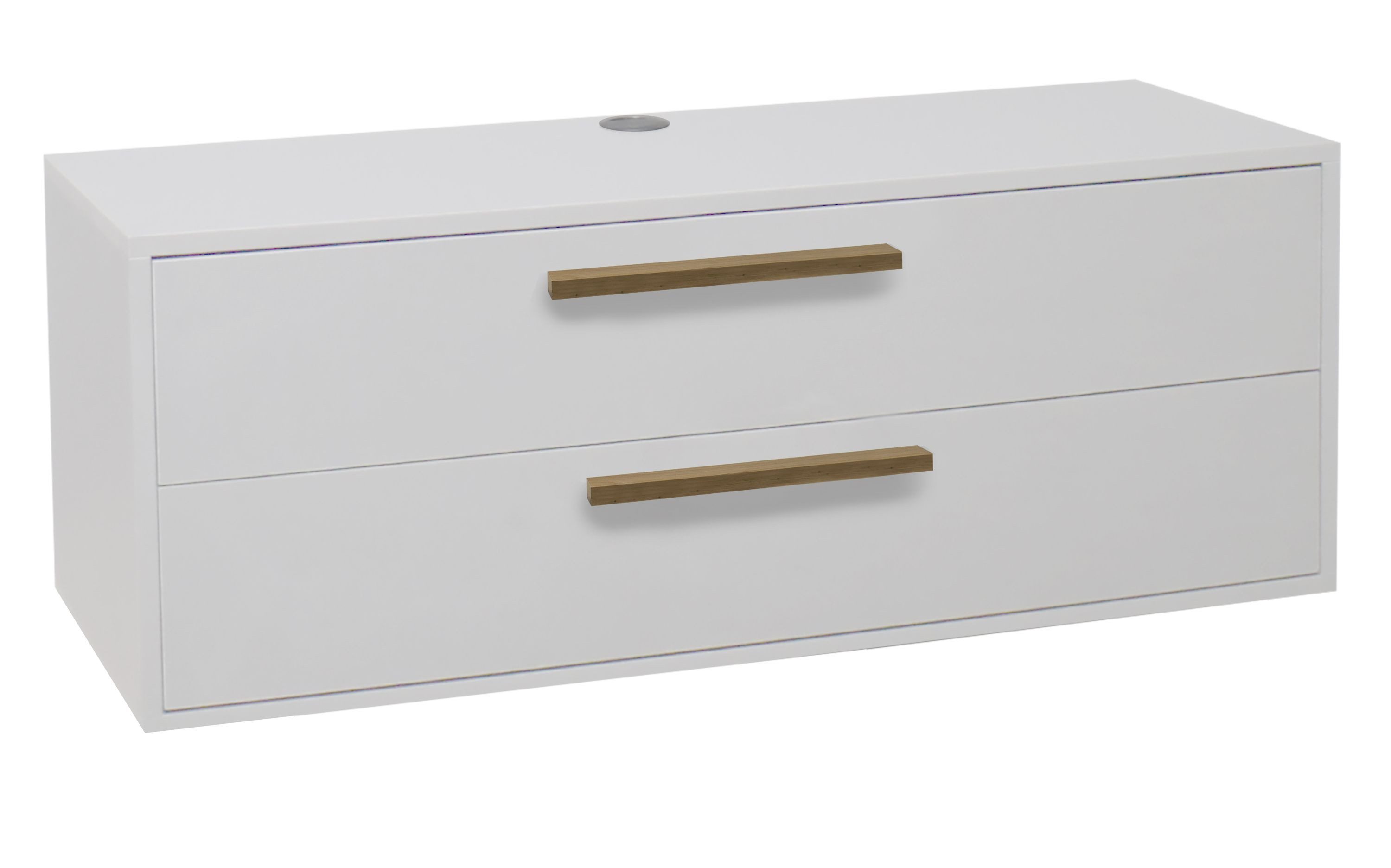 FURNARO Lowboard, in weiß matt lack NB B/H/T: 119x47x45 cm