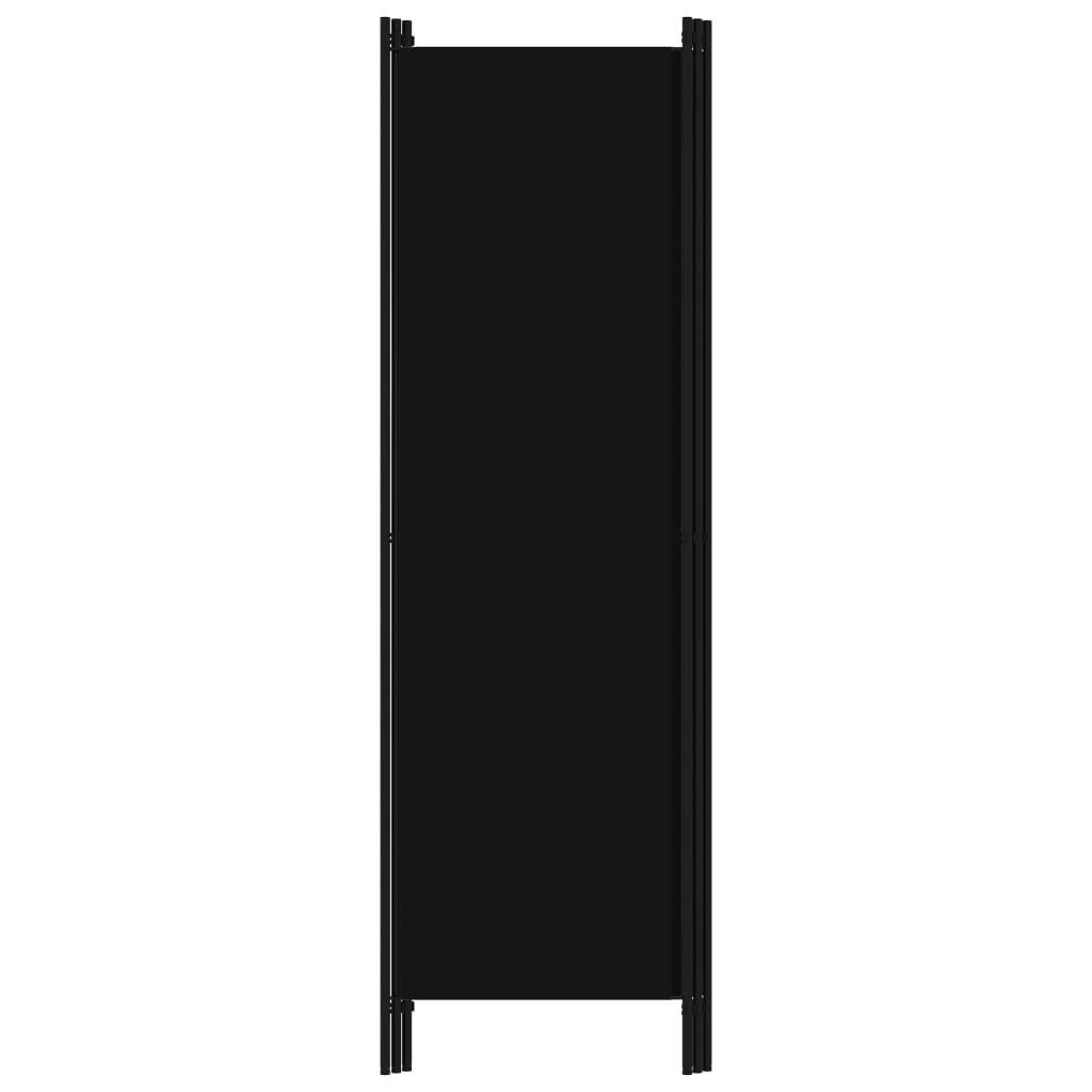 Cremeweiß Stoff vidaXL Raumteiler,Bildschirm Raumteiler 3-tlg. Schwarz cm 150x180