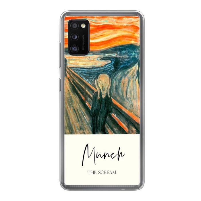 MuchoWow Handyhülle Der Schrei - Edvard Munch - Alte Meister Handyhülle Samsung Galaxy A41 Smartphone-Bumper Print Handy