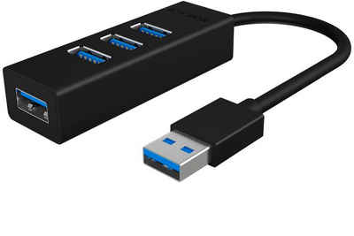 Raidsonic ICY BOX 4-fach USB 3.0 Hub Computer-Adapter
