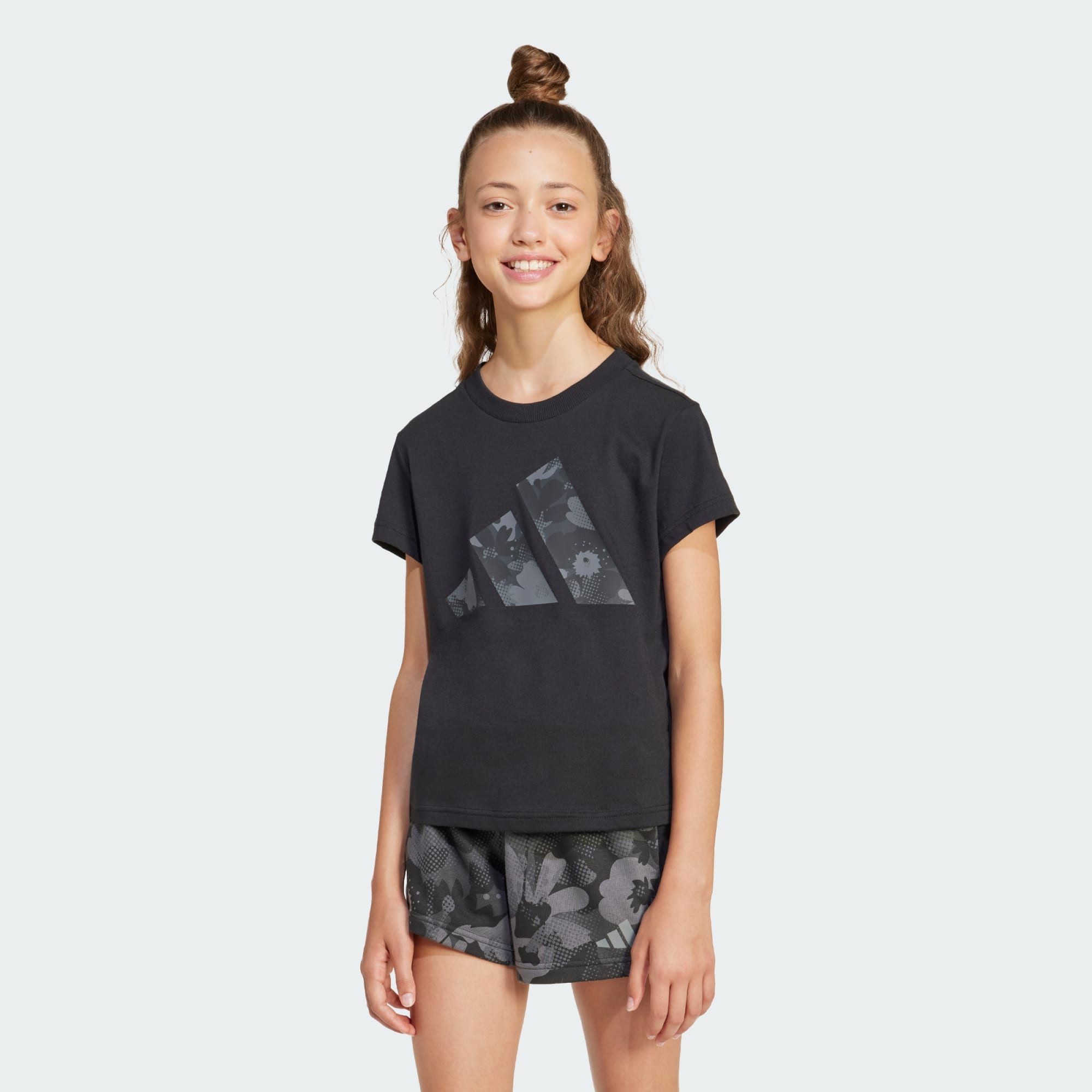 adidas Sportswear T-Shirt SEASONAL ESSENTIALS FLOWER KIDS T-SHIRT