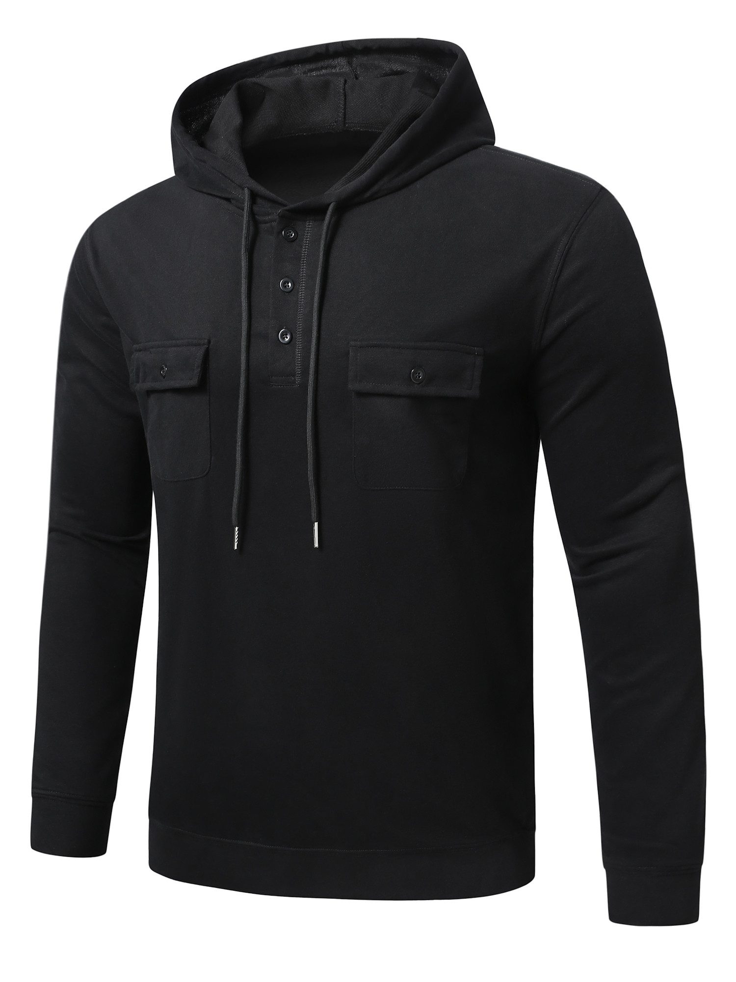 YOUTHUP Hoodie Herren Kapuzenpullover Kordelzug Casual Pullover mit Taschen