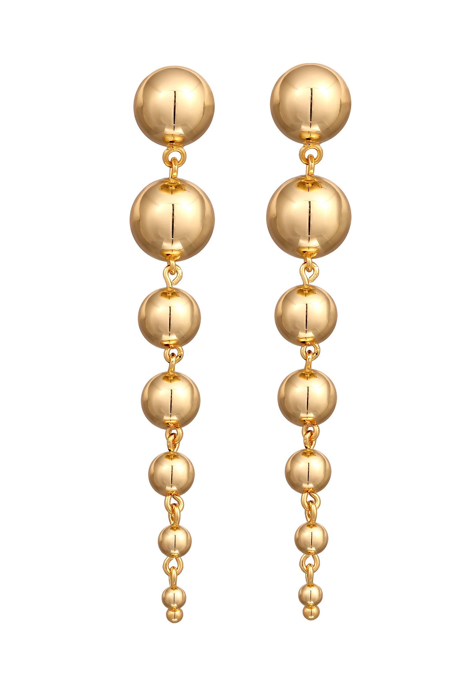 Elli Paar Ohrhänger Ohrstecker Kugel Modern Silberfarben, Kugel günstig online kaufen