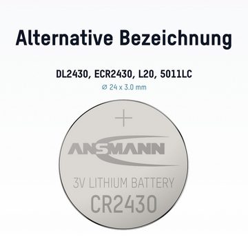 ANSMANN AG Lithium Knopfzelle CR2430 Knopfzelle