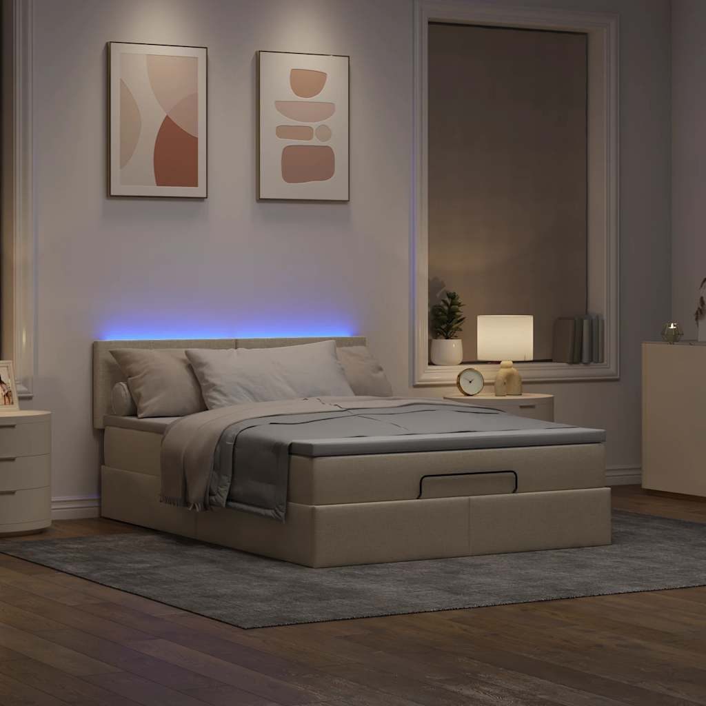 vidaXL Bett Ottomane Bett mit Matratze günstig online kaufen