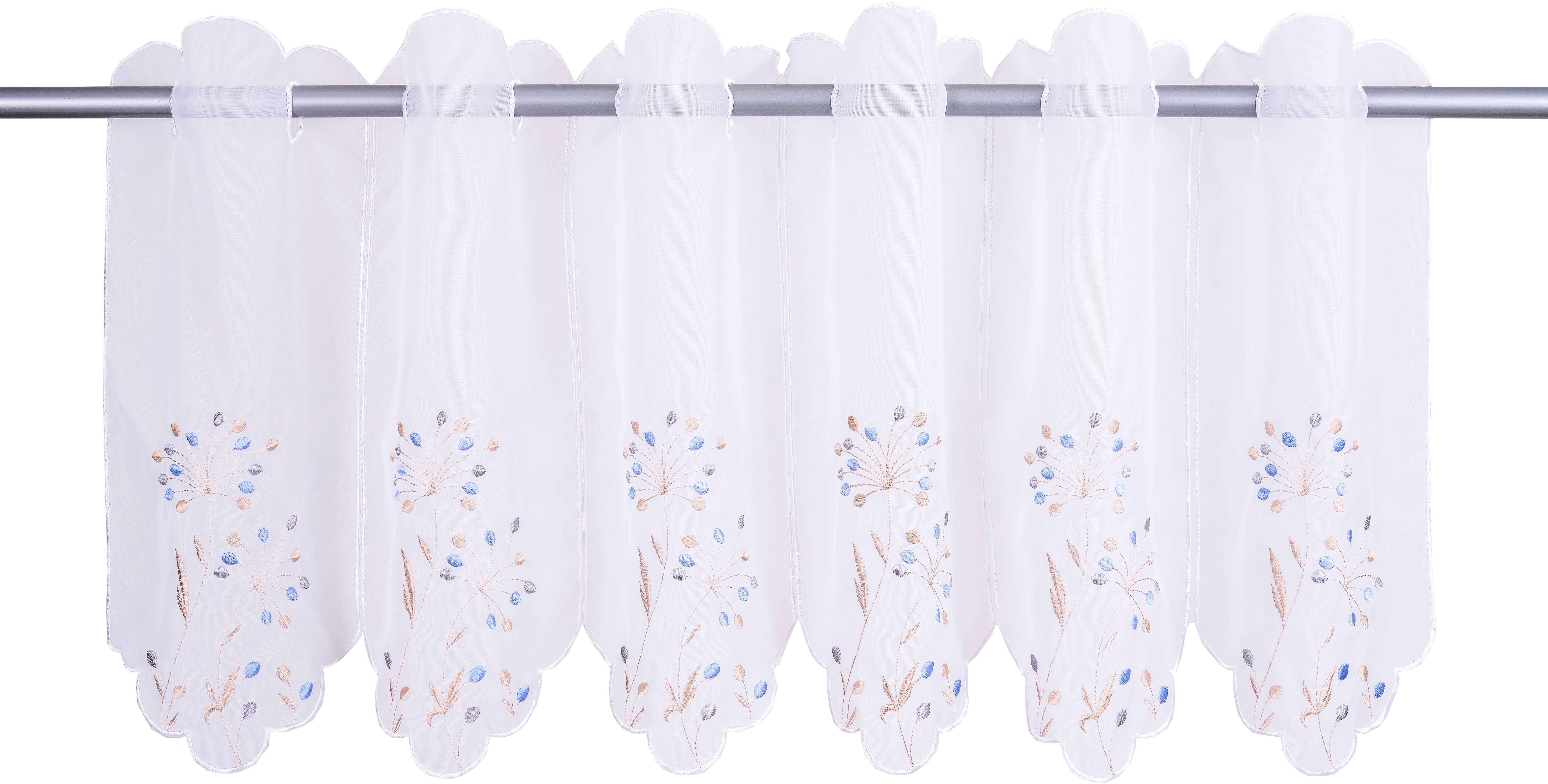 Home affaire Scheibengardine Maarle (1 St), Durchzuglöcher, transparent, Po günstig online kaufen