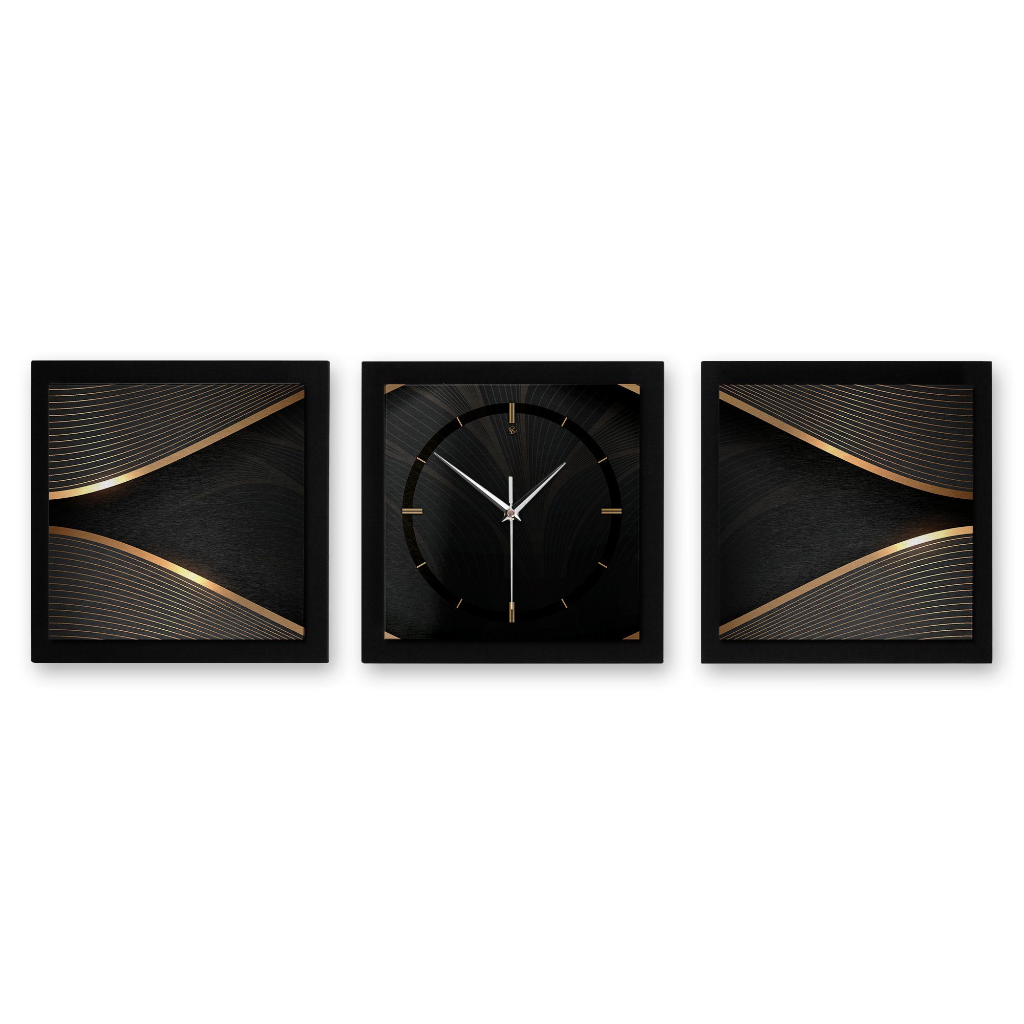 oder 90x30cm (ohne Funk- modern) Feder Kreative Wanduhr Quarzuhrwerk; Ticken; außergewöhnlich, Elegance elegant, Querformat