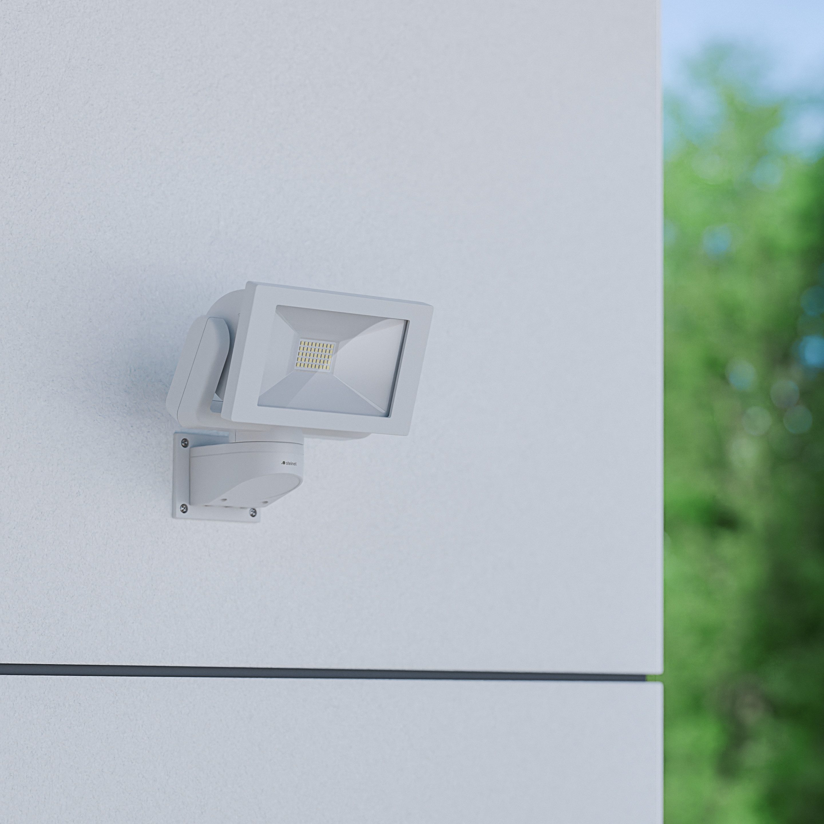 steinel LED Wandstrahler LS 300, ohne Bewegungsmelder, LED fest integriert, Neutralweiß, 29,5 W, schwenkbar, neutralweiß
