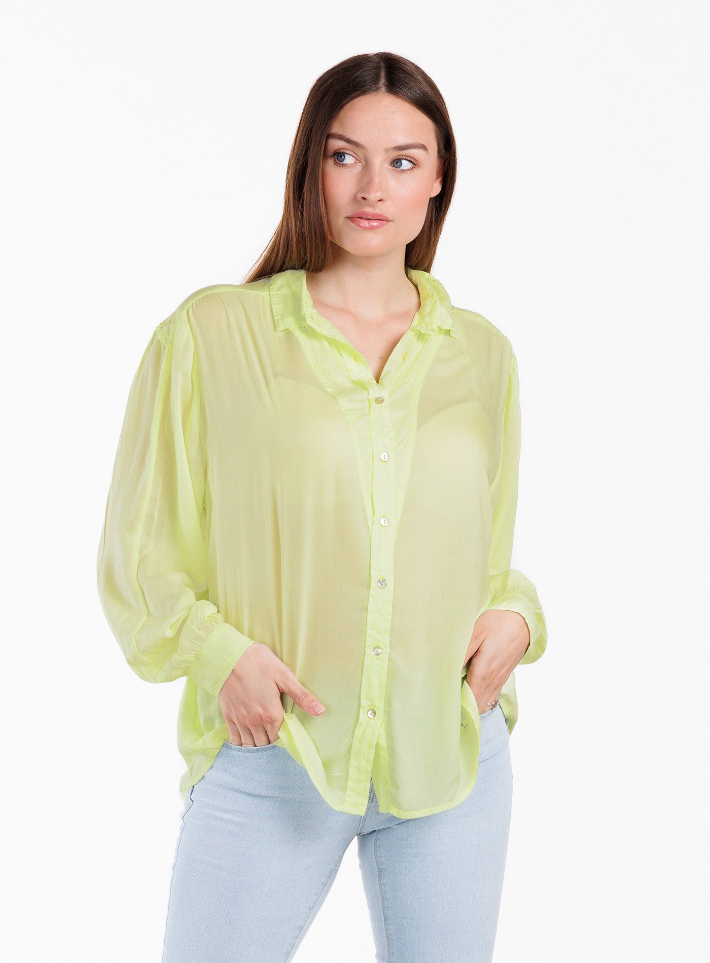 Key Largo Langarmbluse WB MALENA v-neck (1-tlg)