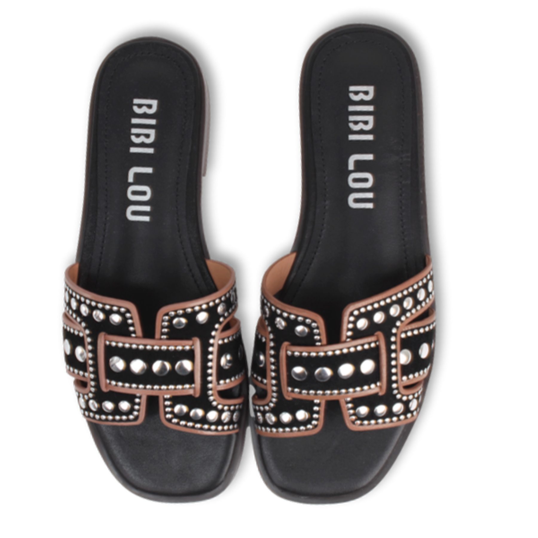 Bibi Lou BIBI LOU Sandalen HOLLY FLAT aus Leder - Schwarz Sandale