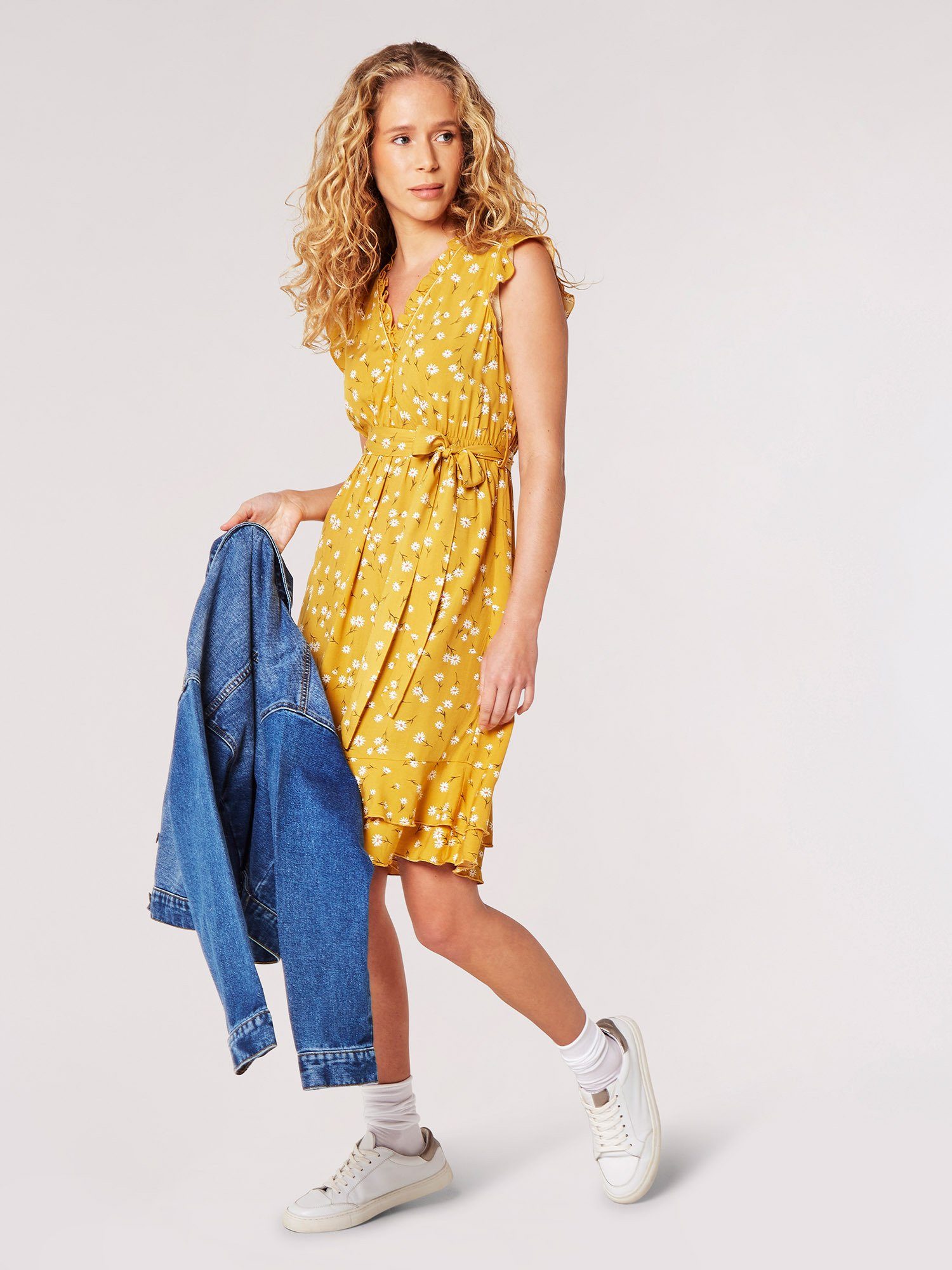 Apricot Minikleid Minikleid, (2-tlg., Stoffgürtel) mit günstig online kaufen