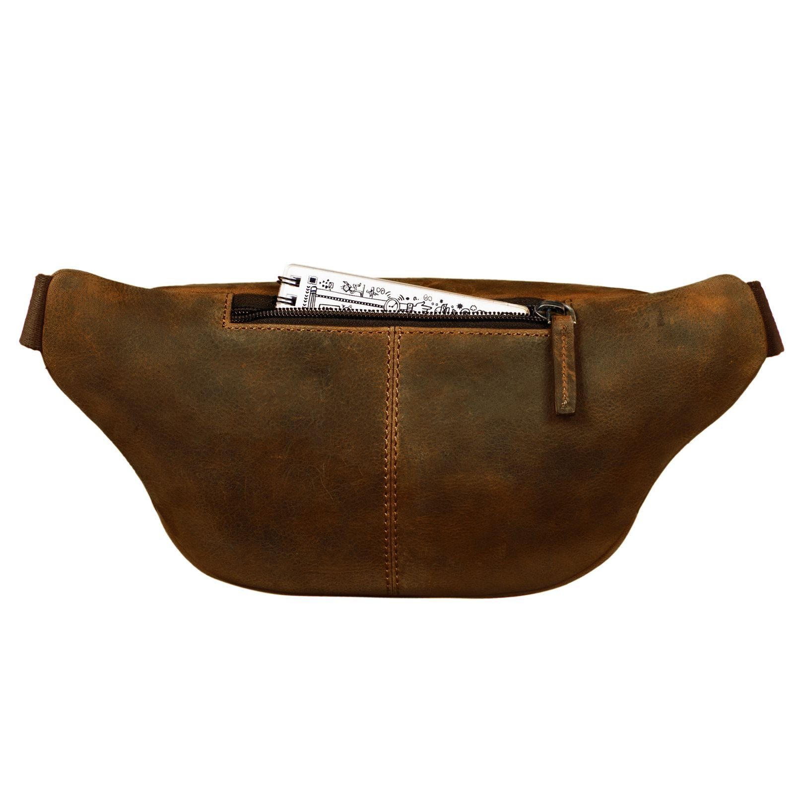 STILORD Bauchtasche "Greg" Bauchtasche / Gürteltasche Echtes Leder für Damen Herren Groß