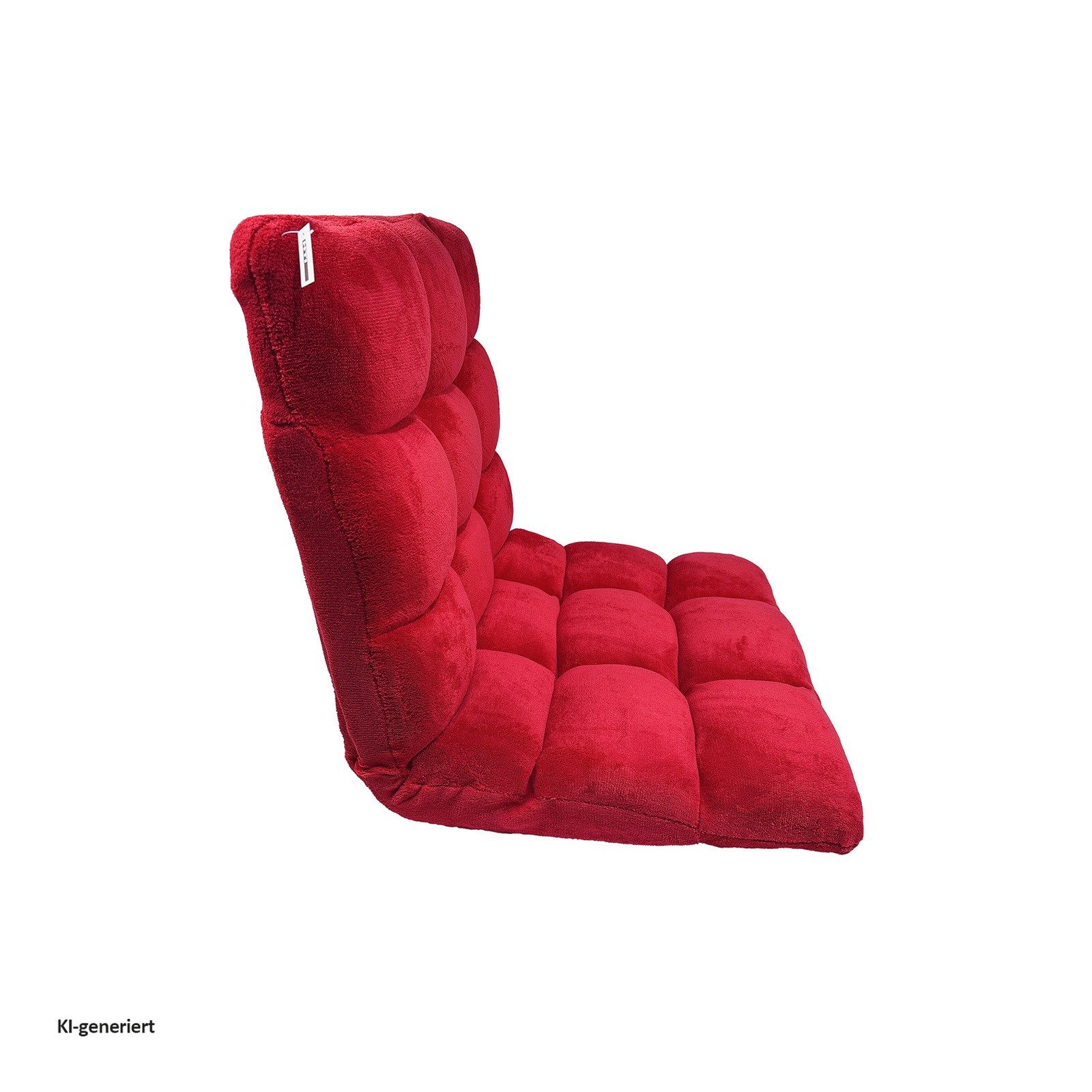 HTI-Living Relaxsessel Bodensessel Rot klappbar mit Rückenlehne verstellbar (1 Stück, 1-St) – Bild 5 von 5