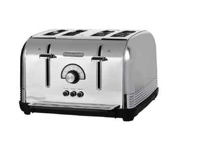 Morphy Richards Toaster VENTURE RETRO Toaster 4 Schlitz, 1800W, Edelstahl