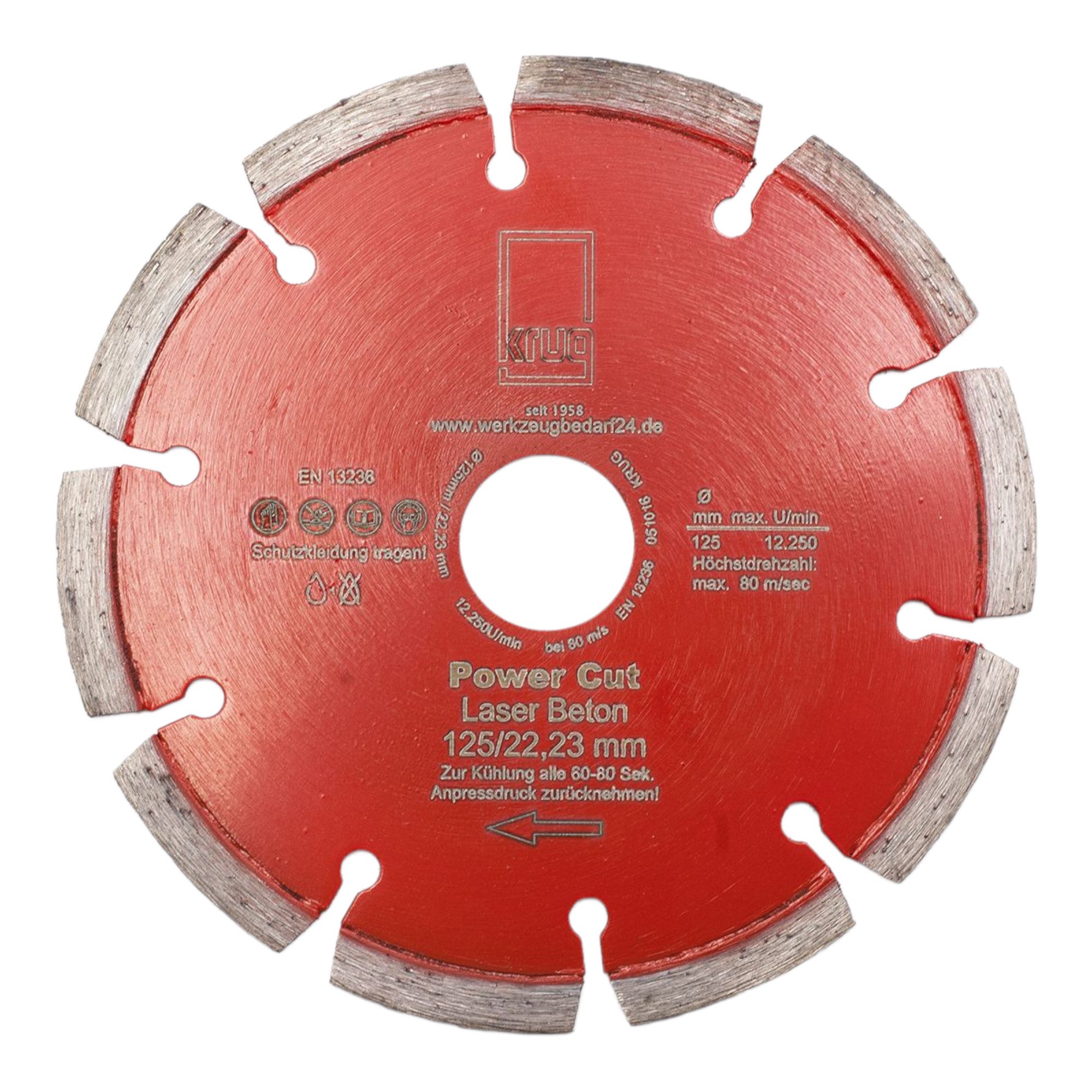 Trennscheiben Diamantscheibe Power Cut 125 mm für Beton Granit Klinker Stein