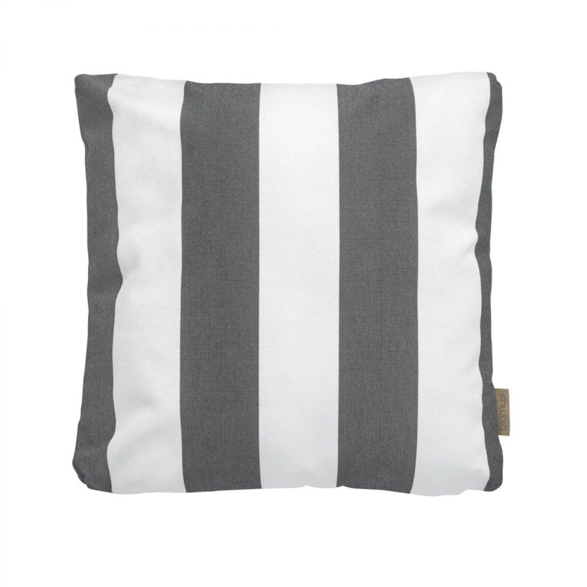 blomus Kissenhülle Outdoor Kissen Stay Lily White Black (45x45 cm)