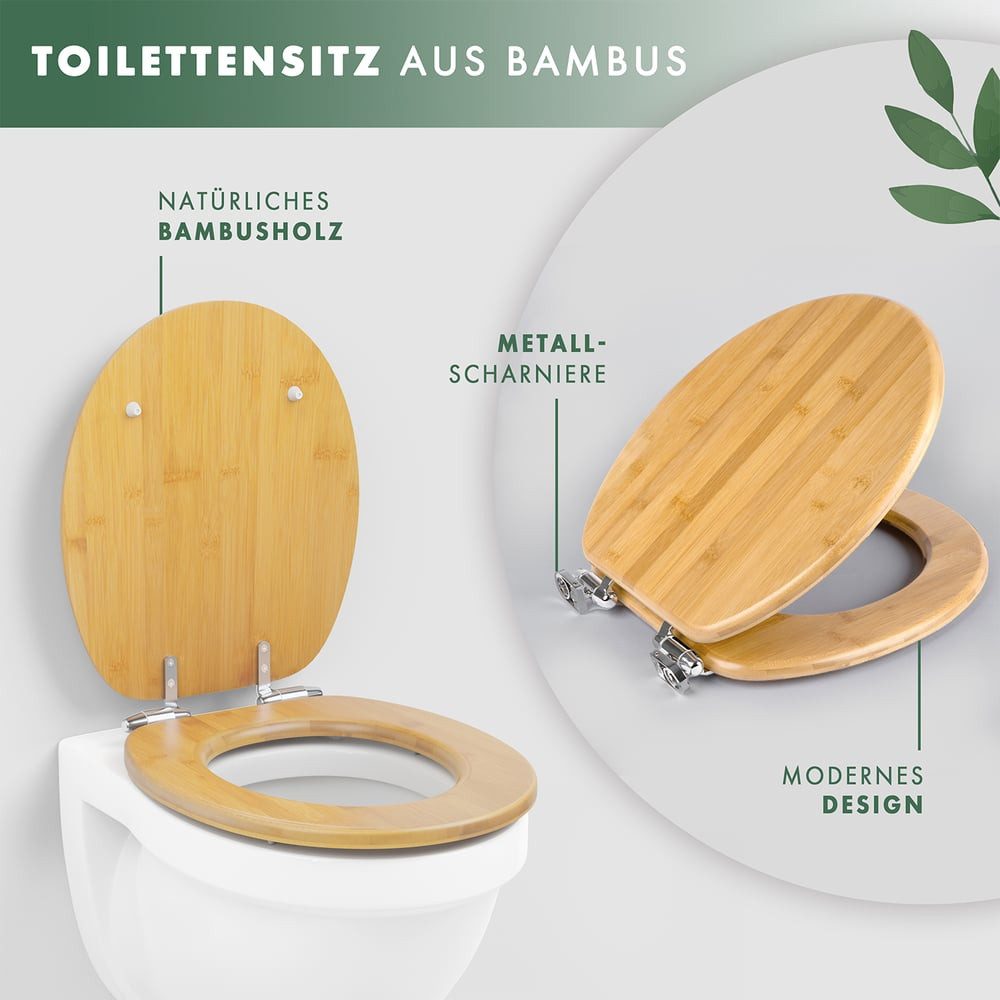 Benkstein WC-Sitz Premium Bambus WC Sitz günstig online kaufen