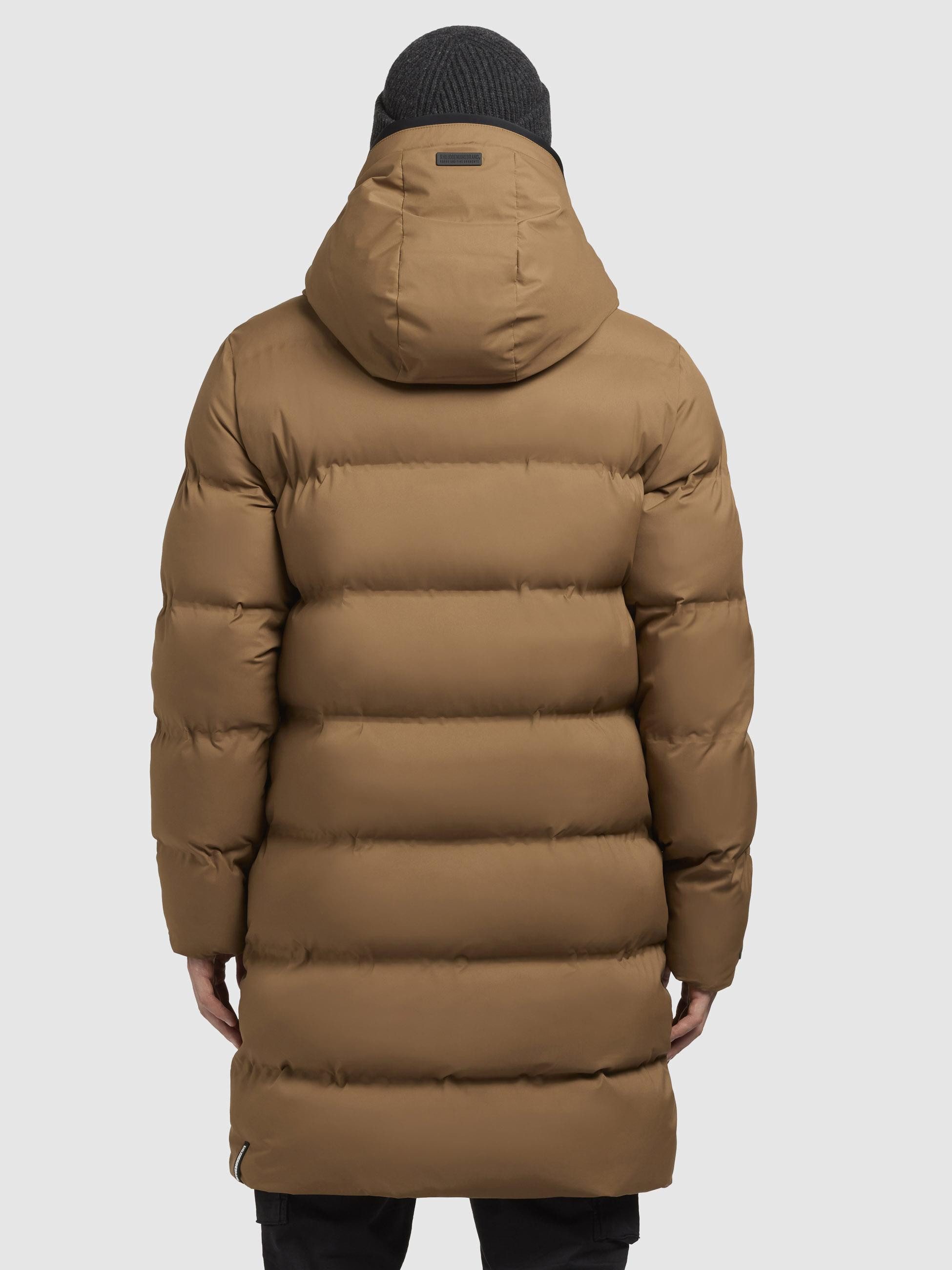 khujo Steppmantel Caius2-YM Stylischer Herren Wintermantel mit Kapuze
