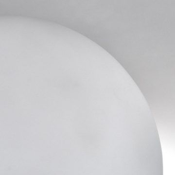 hofstein Deckenleuchte Deckenlampe aus Metall/Glas in Schwarz/Milchglas, ohne Leuchtmittel, Leuchte im Retro-Design aus Glas, 4 x G9 LED, ohne Leuchtmittel