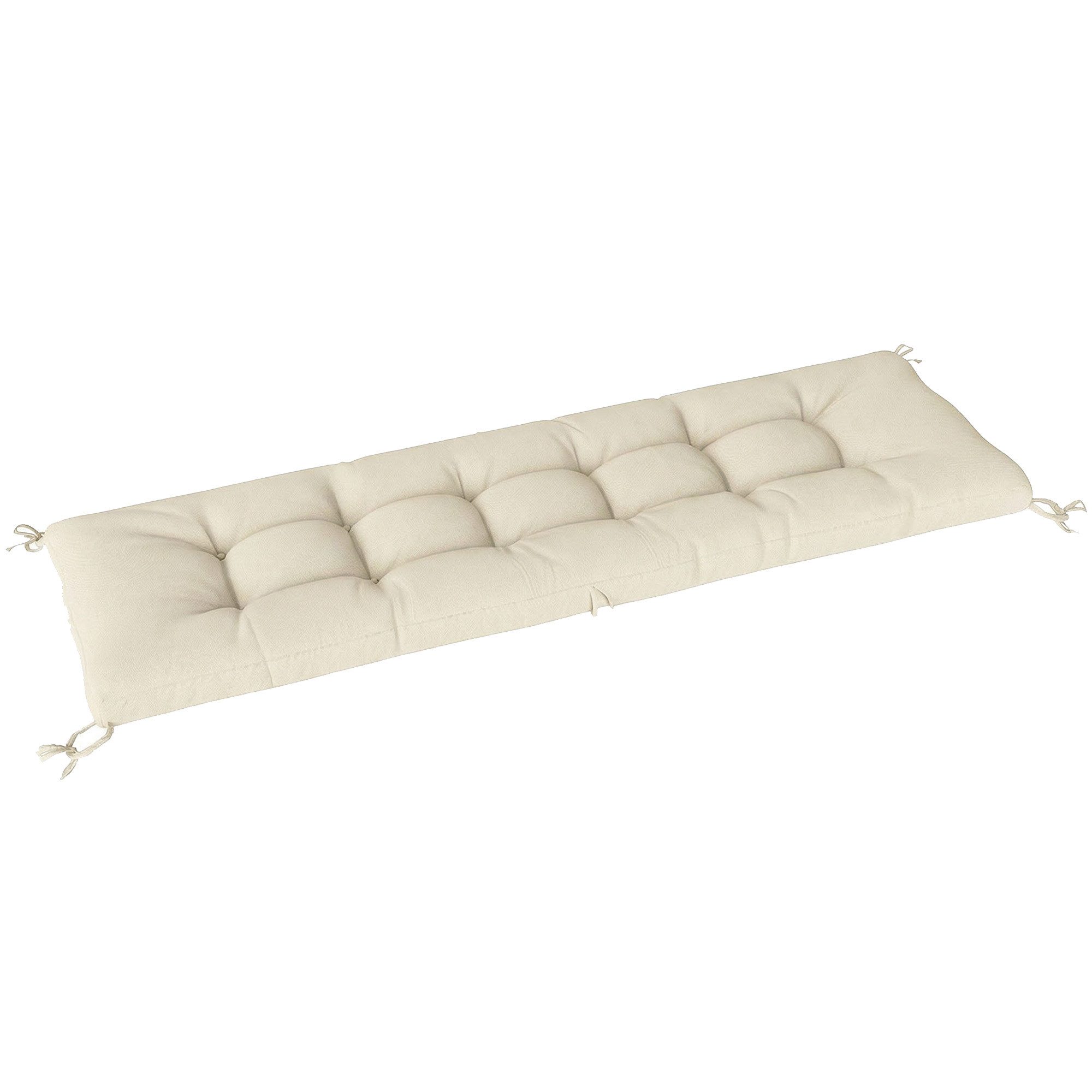 Outsunny Sitzkissen Palettenkissen Abnehmbar Palettenpolster mit Befestigungsbändern, für die meisten Liegen 198 x 65 x 13 cm, Beige