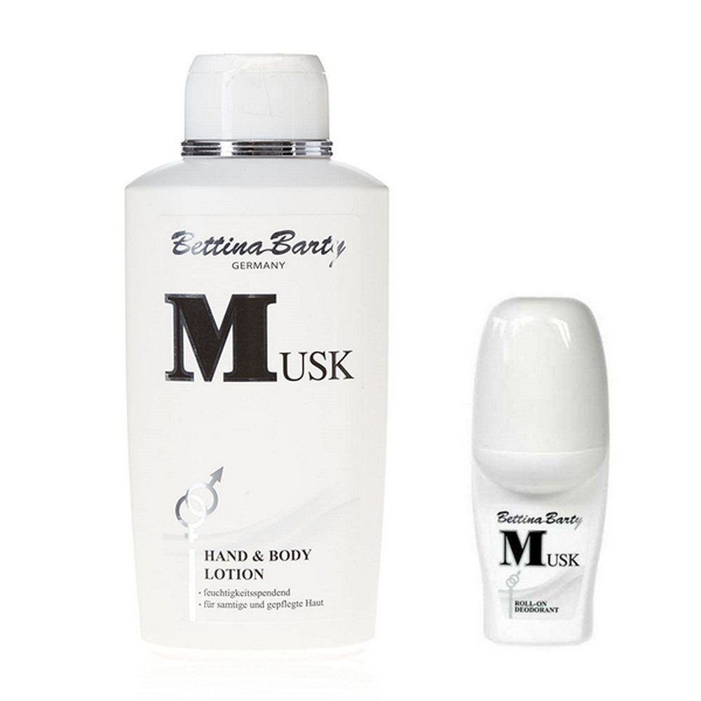Bettina Barty Körperlotion Musk Hand & Body Lotion 500 ml x Deo Roll-On 50 ml