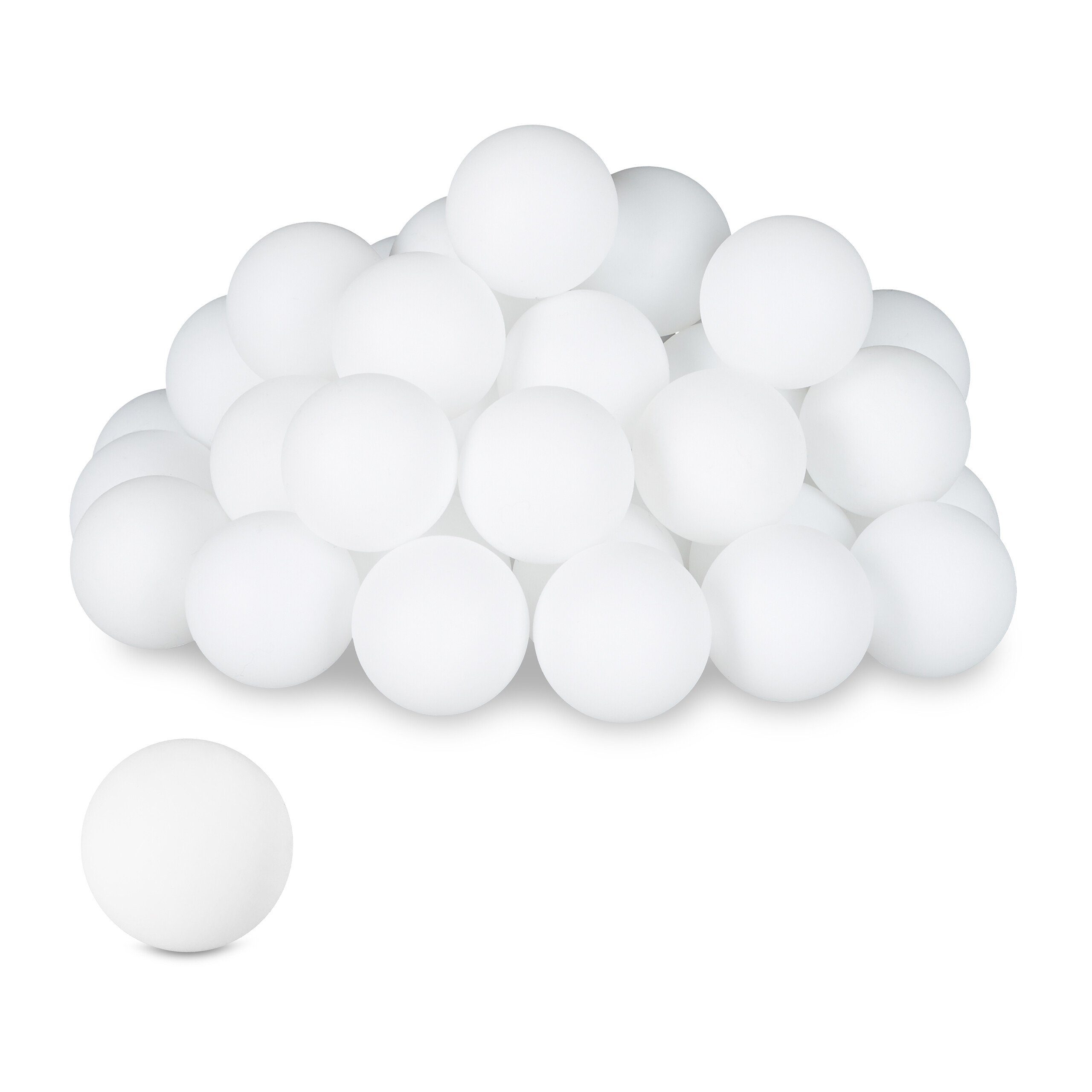 relaxdays Tischtennisball Weiße Beer Pong Bälle im 100er Set (100-St)