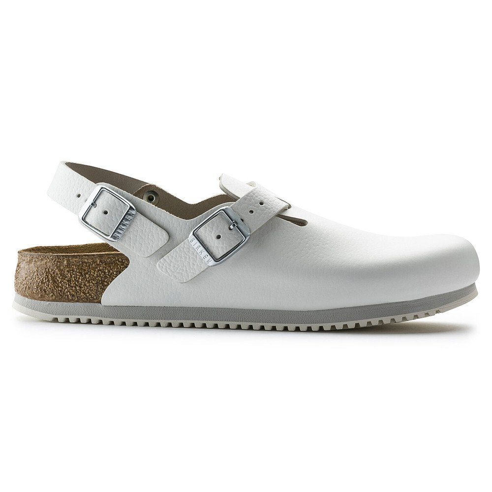 Birkenstock Clog Tokio Super Grip, Naturleder, weiß Pantolette – Bild 5 von 5