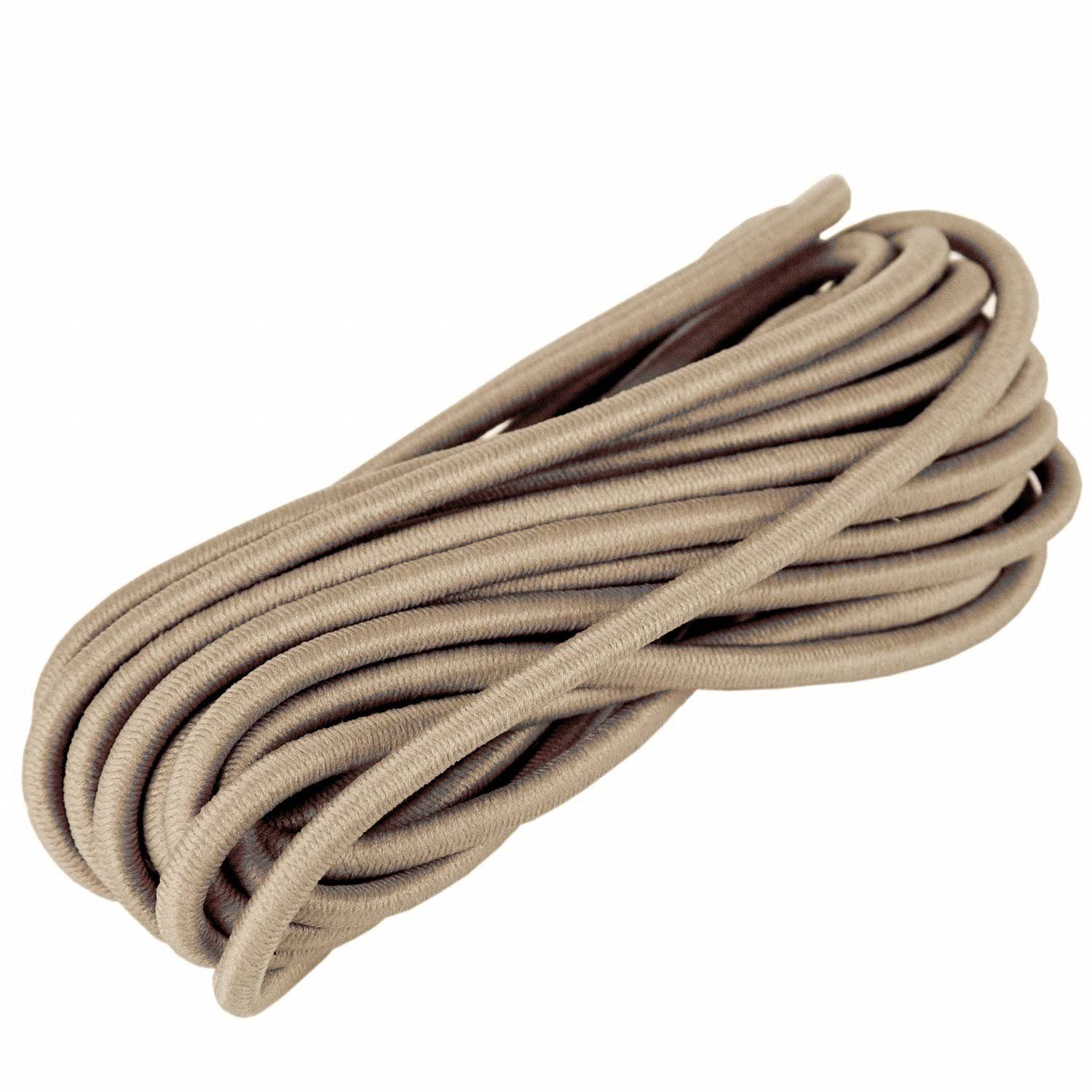 maDDma Gummiband 3m Gummikordel 3mm, graubeige