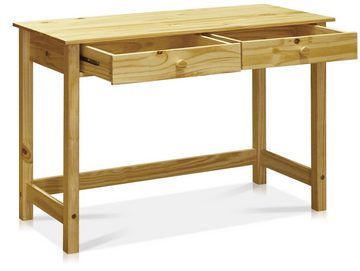 Moebel-Eins Schreibtisch, TOBINO Schreibtisch/Konsole, Material Massivholz, Kiefer