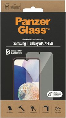PanzerGlass Displayschutz Samsung Galaxy A14/A14 5G - Ultra-Wide Fit für Samsung Galaxy A14, Displayschutzglas, Kratz-& Stoßfest,Antibakteriell,Berührungsempfindlich,Simpel Anbringen