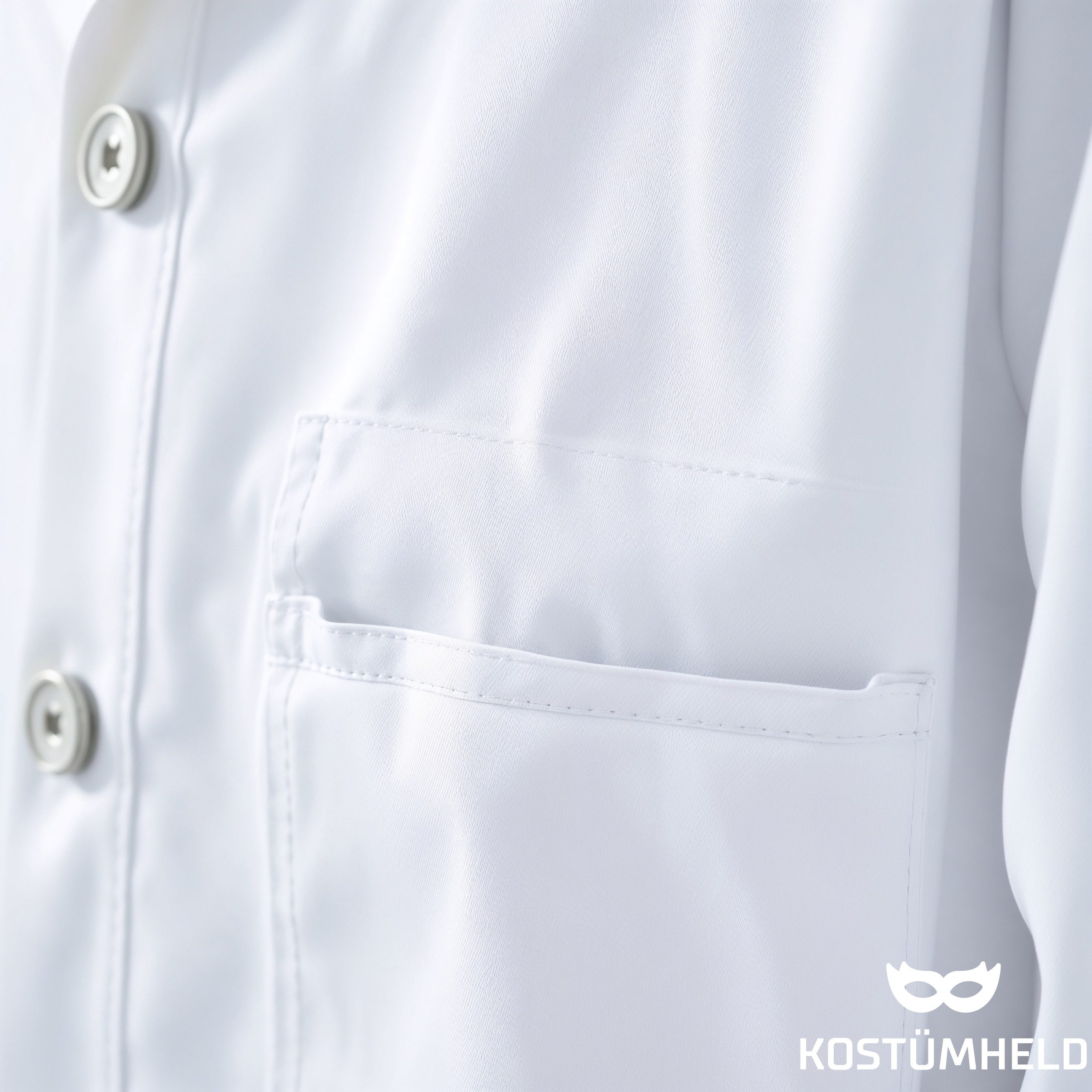 TK Gruppe Arzt-Kostüm Medizin Unisex Kostüm – Artzkittel weiss – für Fasching & Karneval