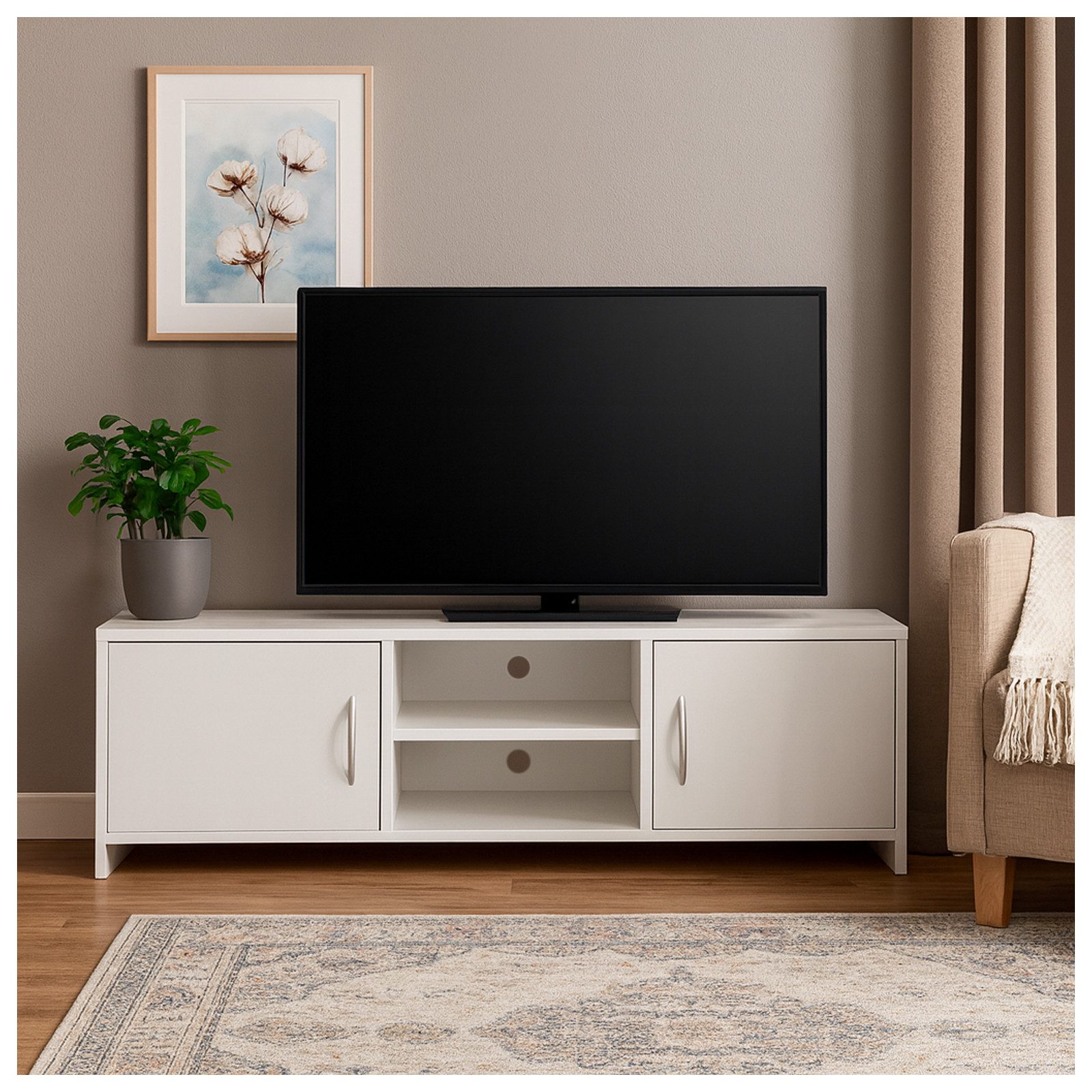 HTI-Living Lowboard TV-Schrank Thekla Weiß (Stück, 1 Lowboard), TV-Bank Low günstig online kaufen