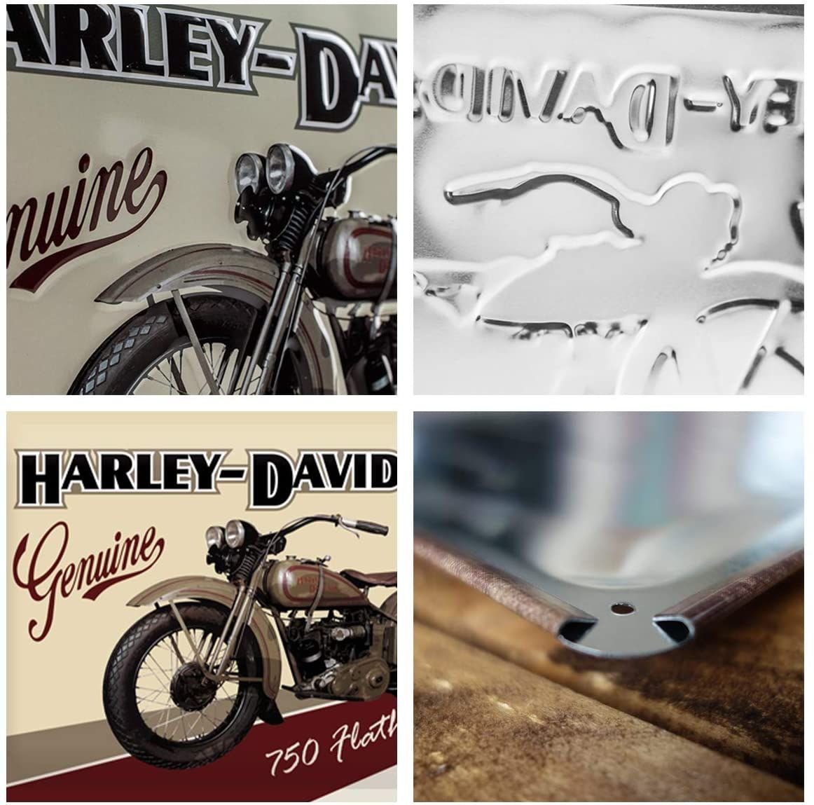 Nostalgic-Art Metallschild Blechschild 20 x 30cm - Harley-Davidson - Flathead