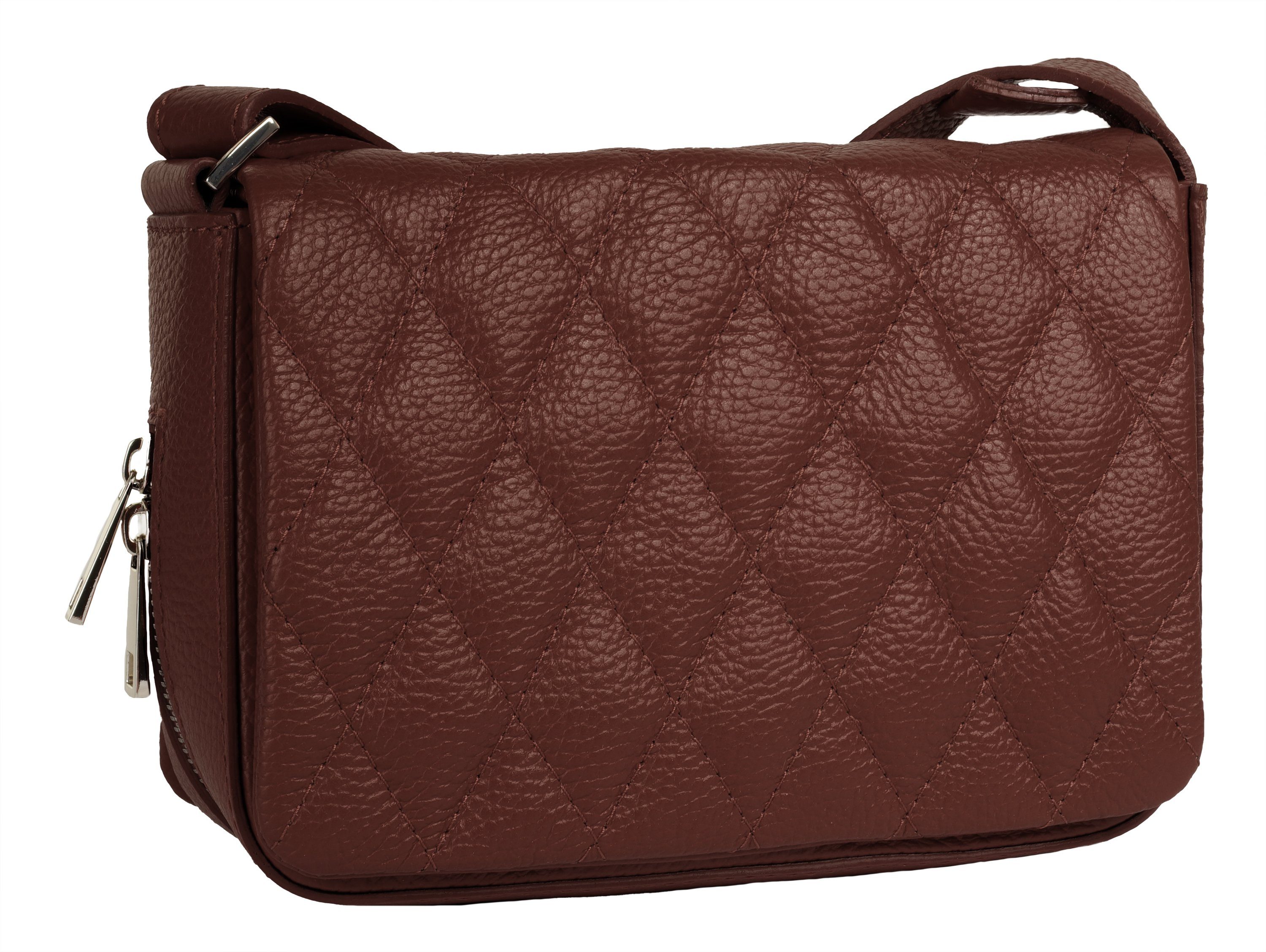Cluty Henkeltasche, echt Leder, Made in Italy