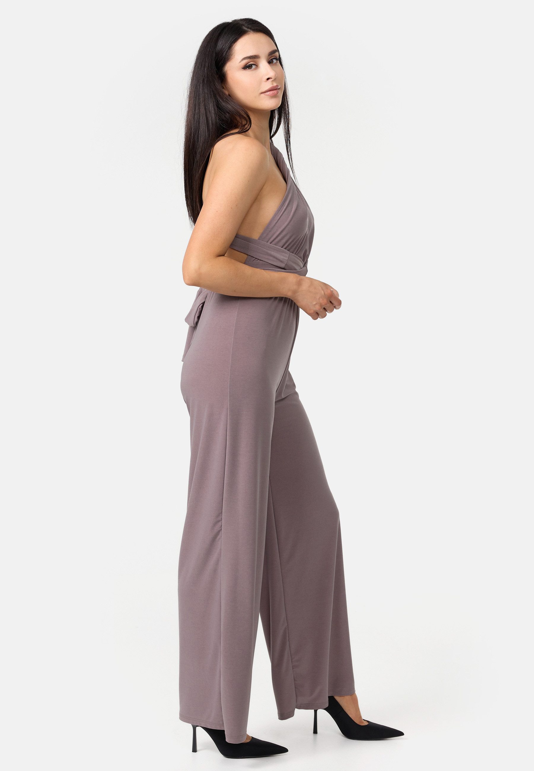 Worldclassca Jumpsuit Worldclassca Jumpsuit Backless Overall mit Gürtel Ärmellos Sommer Neu Casual - Clubwear - Eleganter Jumpsuit