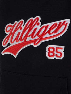 Tommy Hilfiger Kapuzensweatshirt HILFIGER SCRIPT HOODIE mit großer Logostickerei