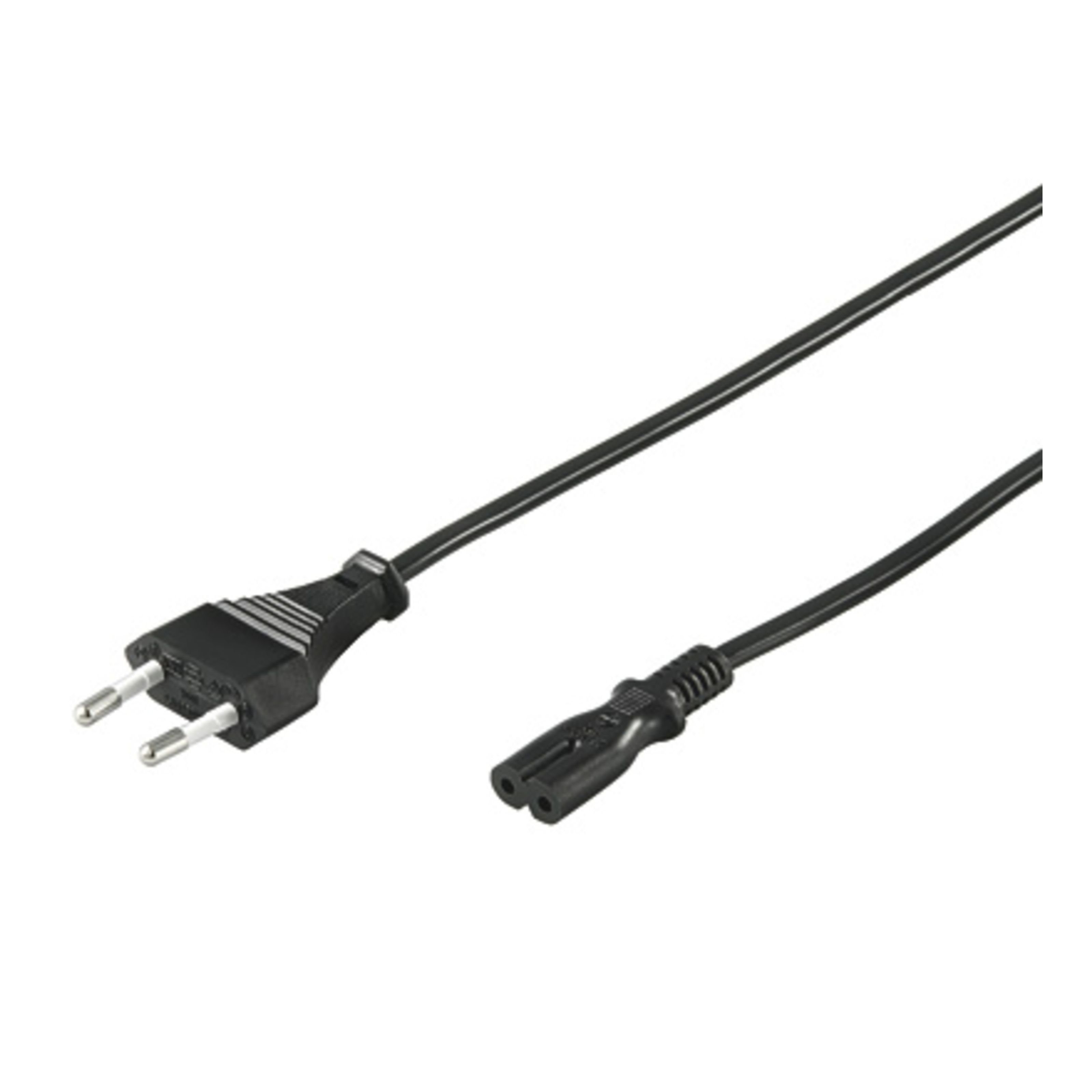 MUSIC STORE Netzkabel, Netzkabel für Rasierapparat, Eurostecker, Kaltgerätekupplung