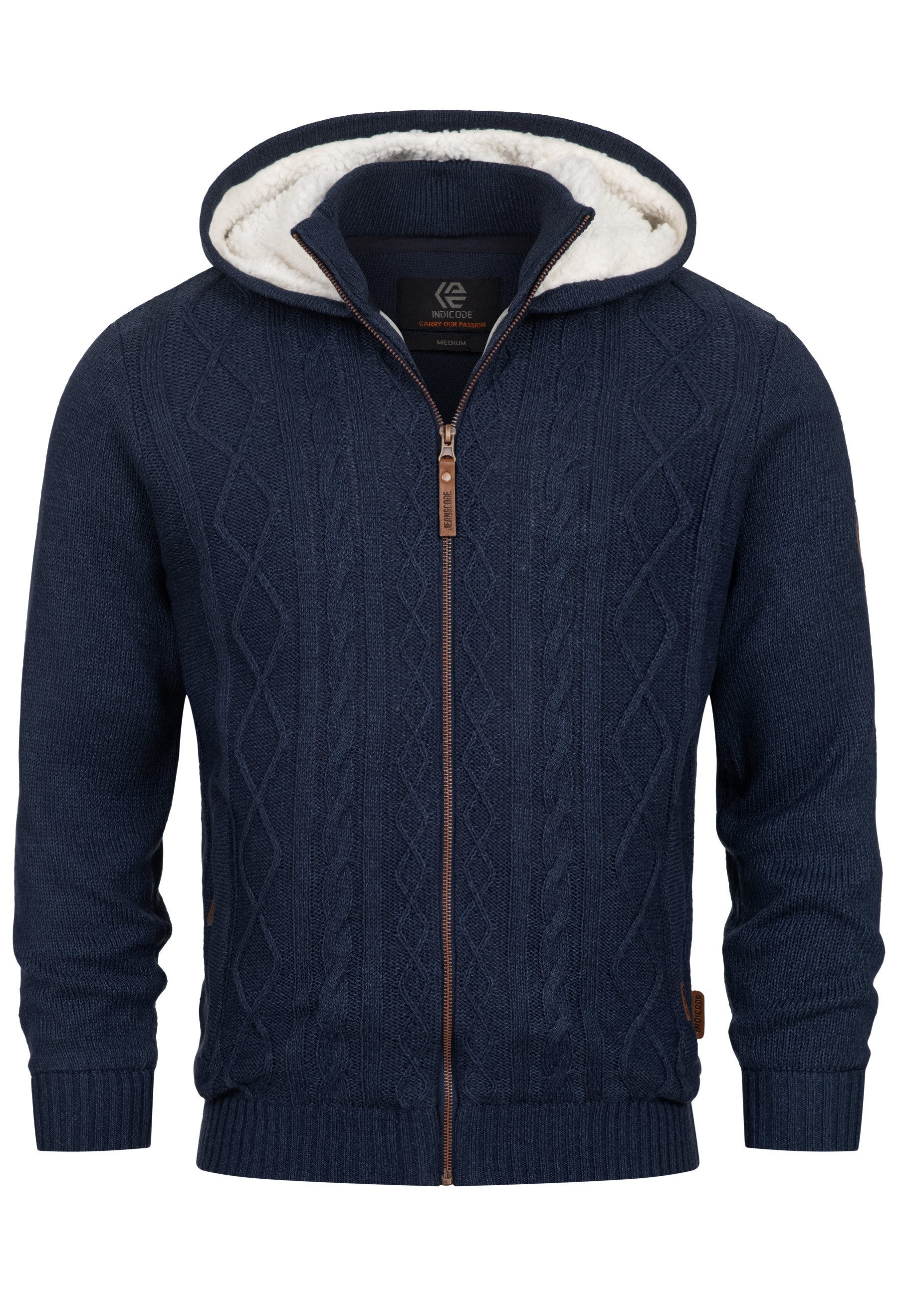 Indicode Strickjacke Herren INRandolph Herrenstrickjacke günstig online kaufen