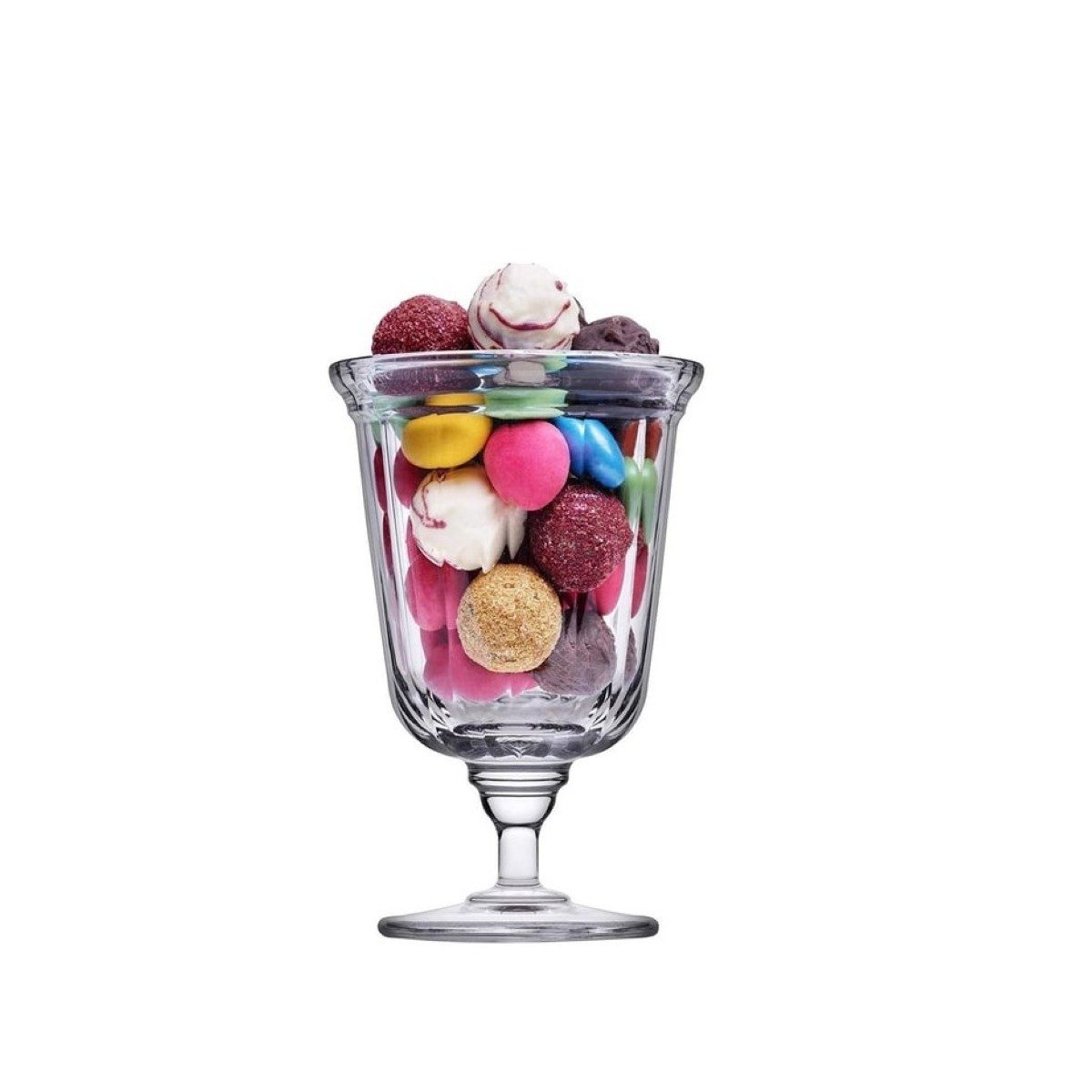 Pasabahce Dessertschale Facade Dessertschalen 360 ml - 2er Set ø10 cm aus hochwertigem Glas, Glas, (Set, 2-tlg), 360 ml, 2-teilig
