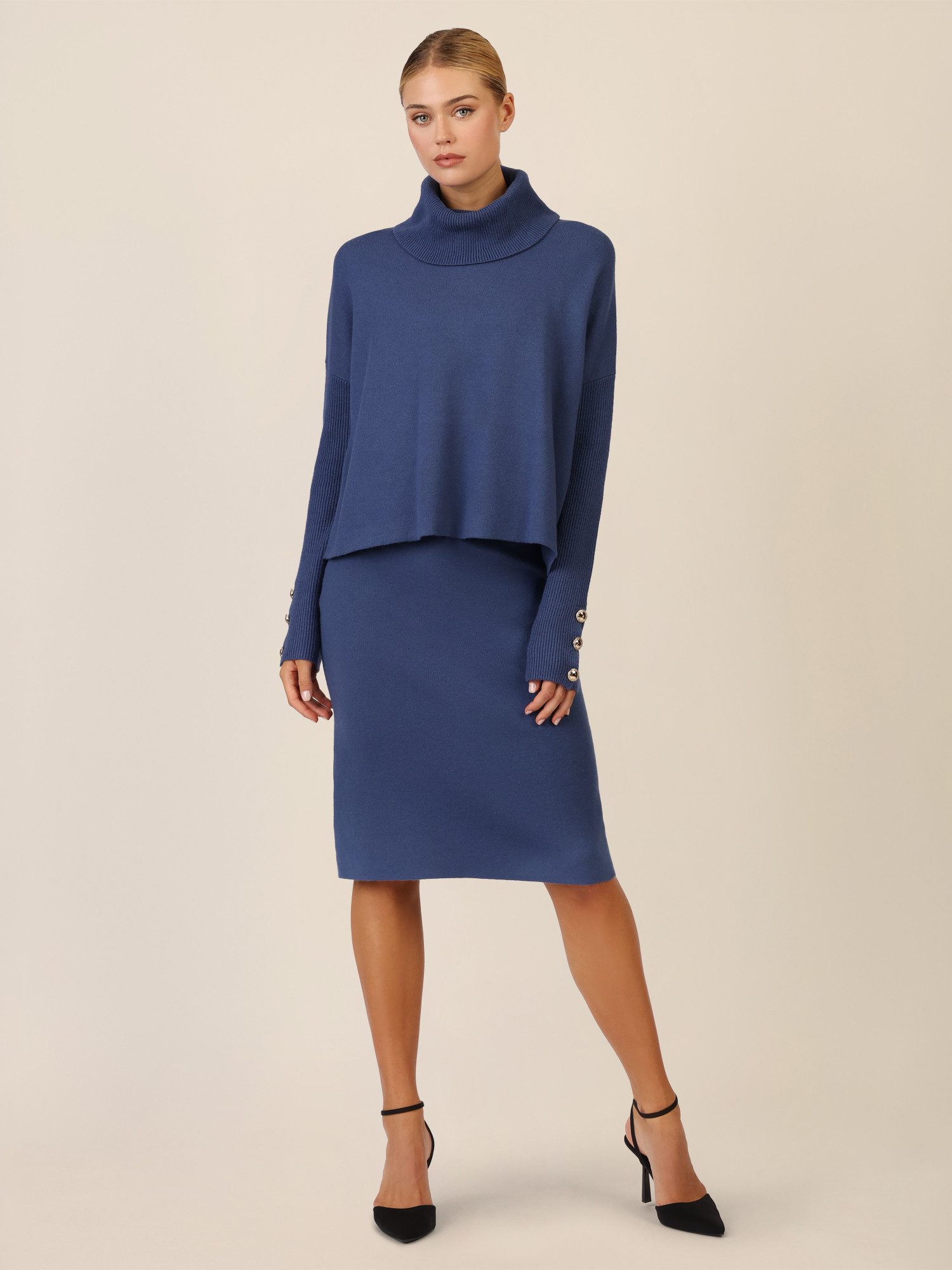 Apart Rollkragenpullover mit Rollkragen und Schmuckknöpfen günstig online kaufen