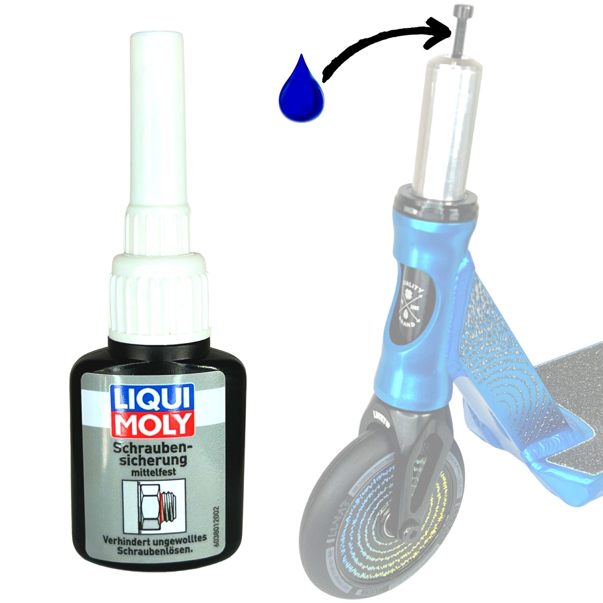 Liqui Moly Fahrrad-Montageständer Liqui Moly Schraubensicherung Mittelfest  10ml