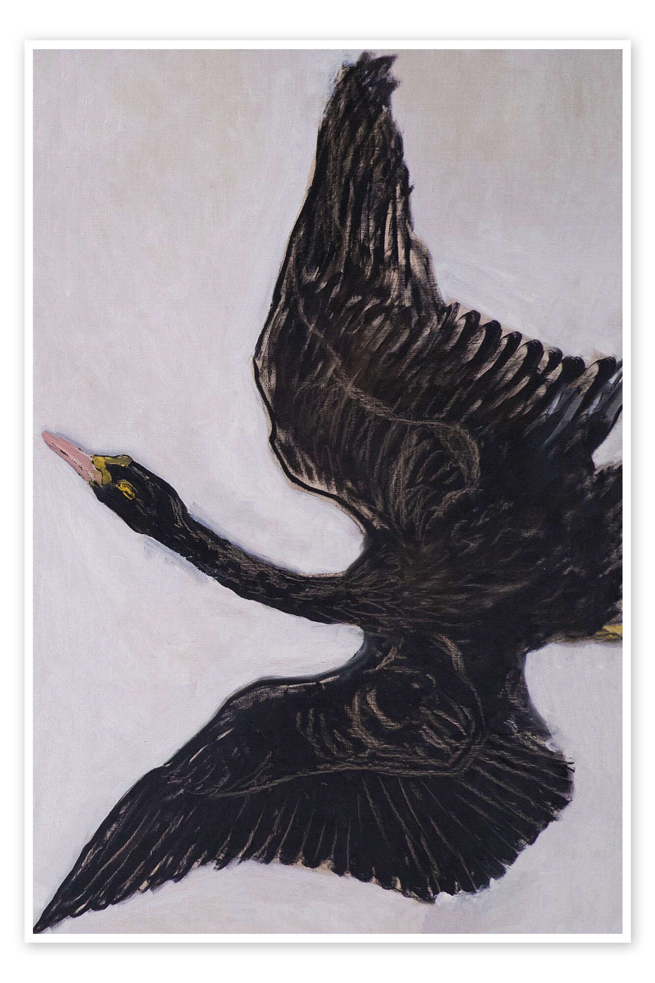 Posterlounge Wandbild The Black Swan, Hilma af Klint, erhältlich als Poster, Leinwandbild, Wandsticker oder Acrylglasbild