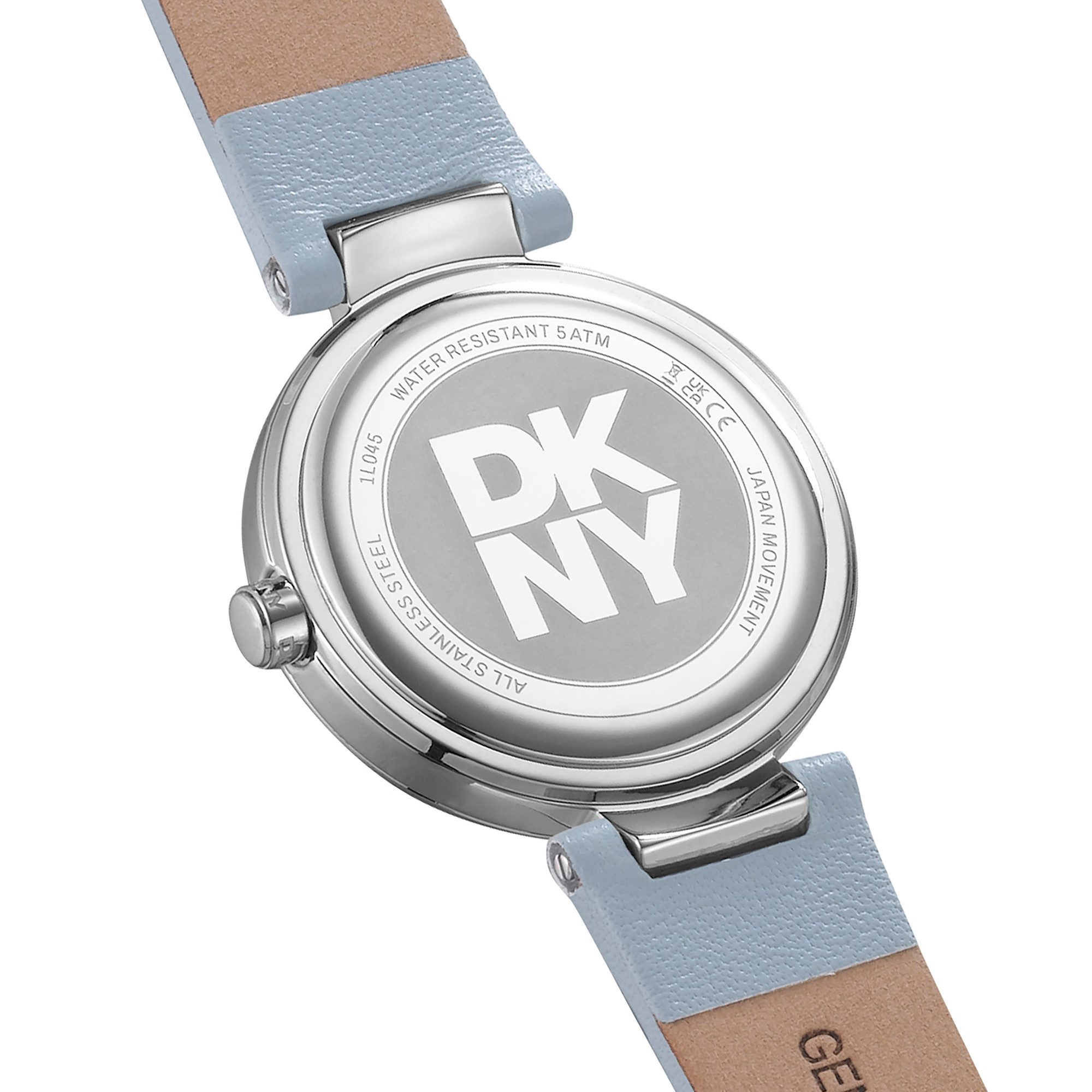 DKNY Quarzuhr Downtown Midi DK1L045L0015, Armbanduhr, Damenuhr, Lederarmband, analog