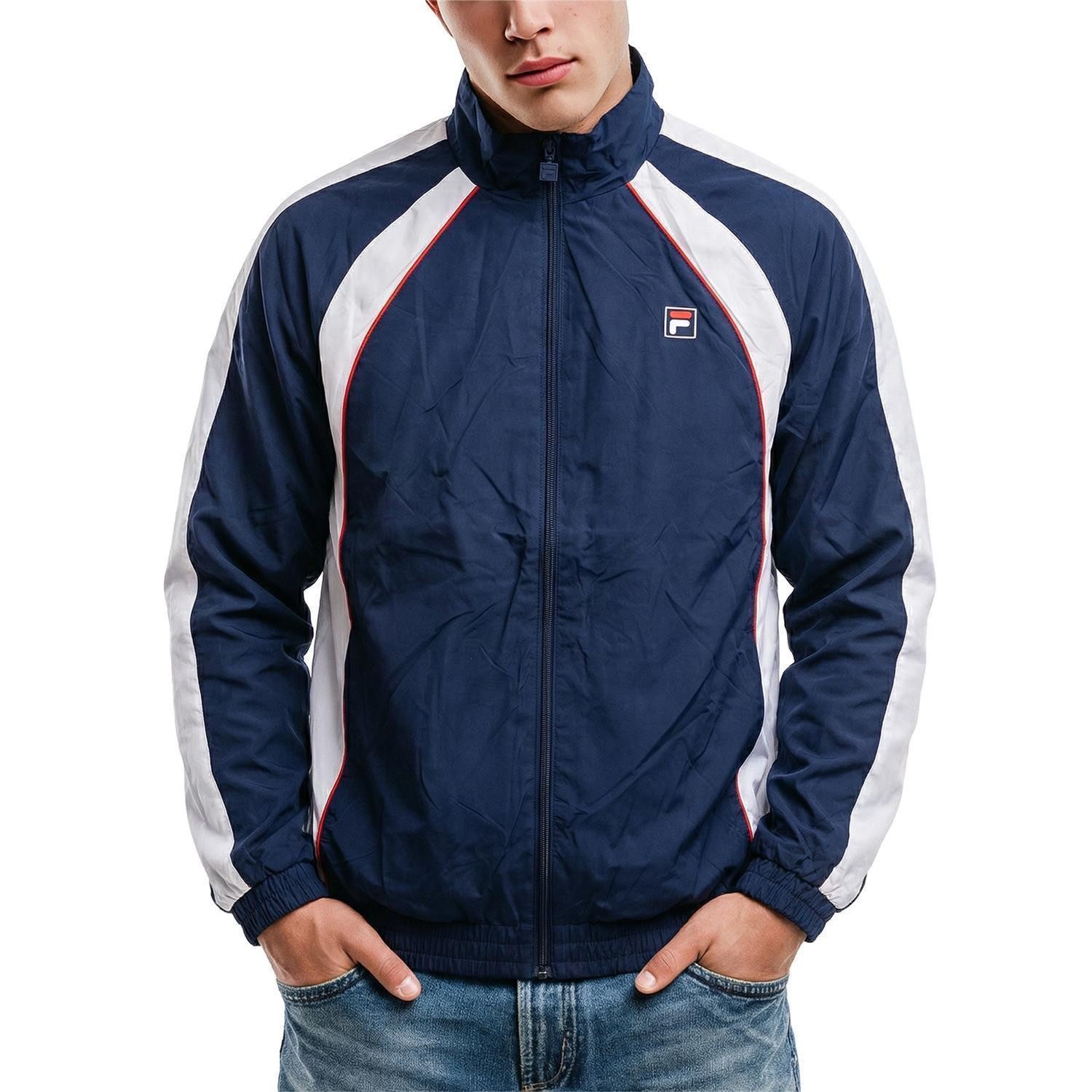 Fila Trainingsjacke Jacke Fila Pistoia Colour-Blocking-Design mit Paspeldetails