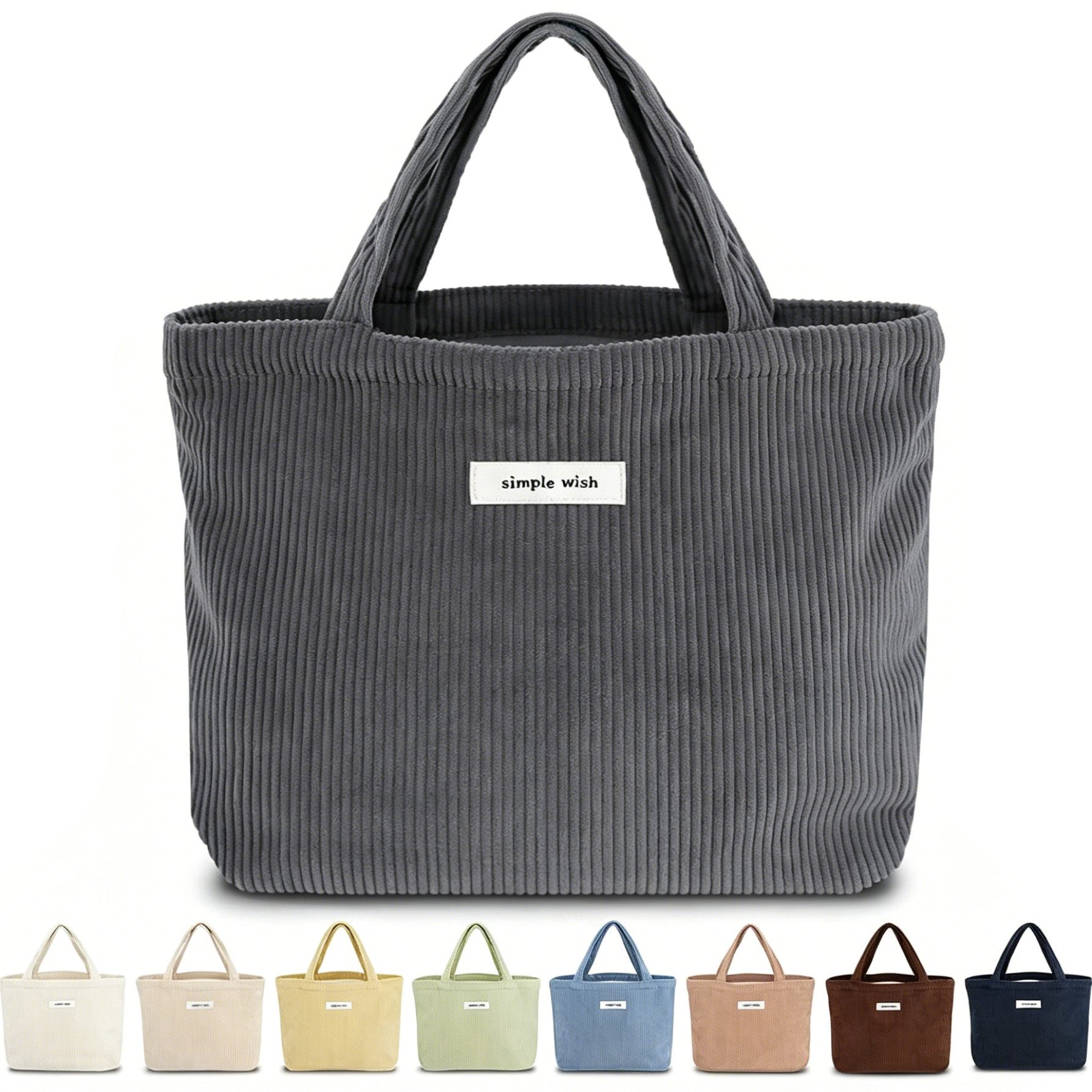 Zaewry Umhängetasche Damen-Mini-Umhängetasche, modische und süße Handtasche, Cord-Tote-Bag, geeignet für Einkaufen, Schule und Arbeit.